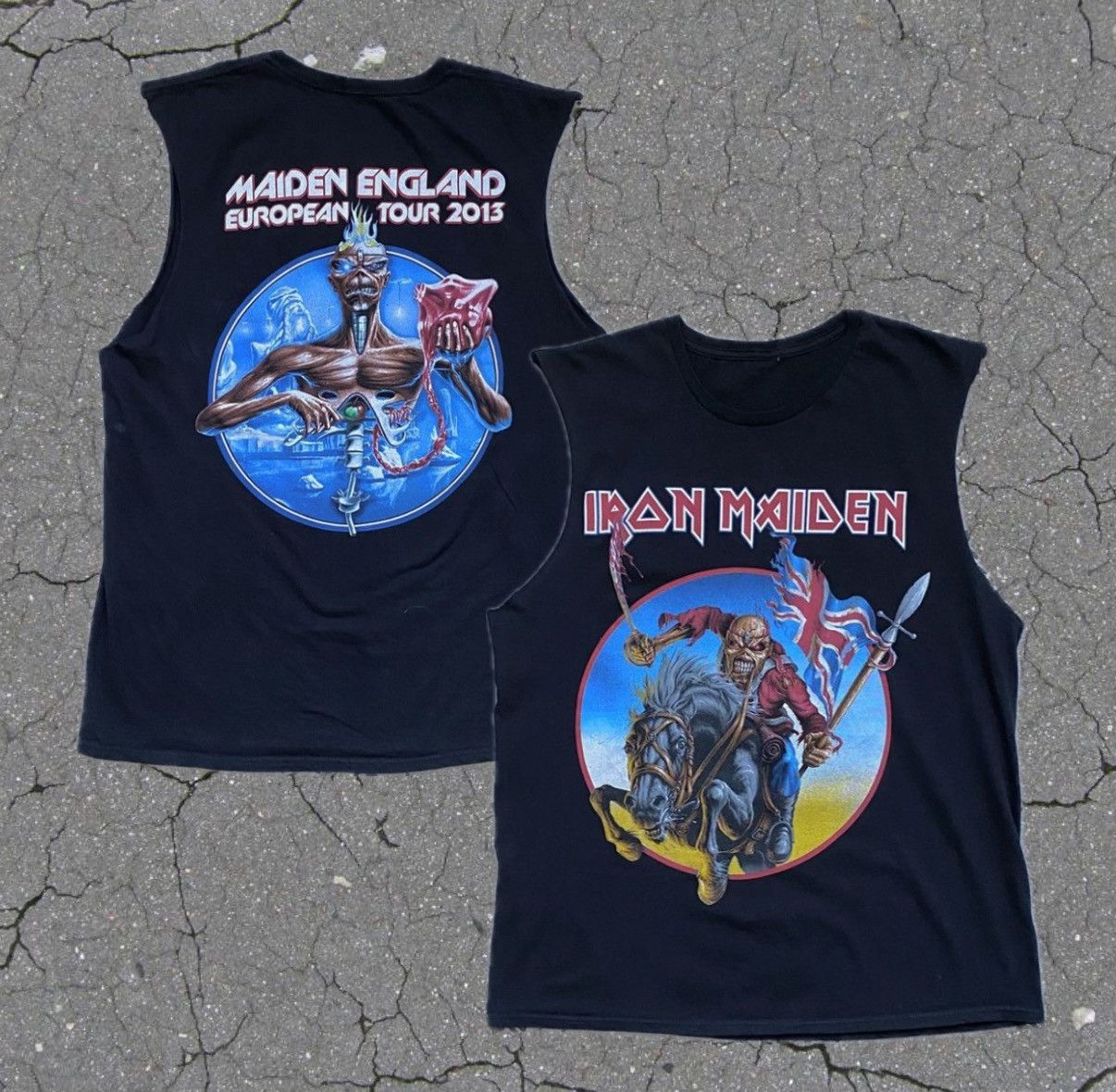 Band Tees 🎸 Vintage Iron Maiden Tour tee Rock Band Sleeveless Size US L / EU 52-54 / 3 - 1 Thumbnail