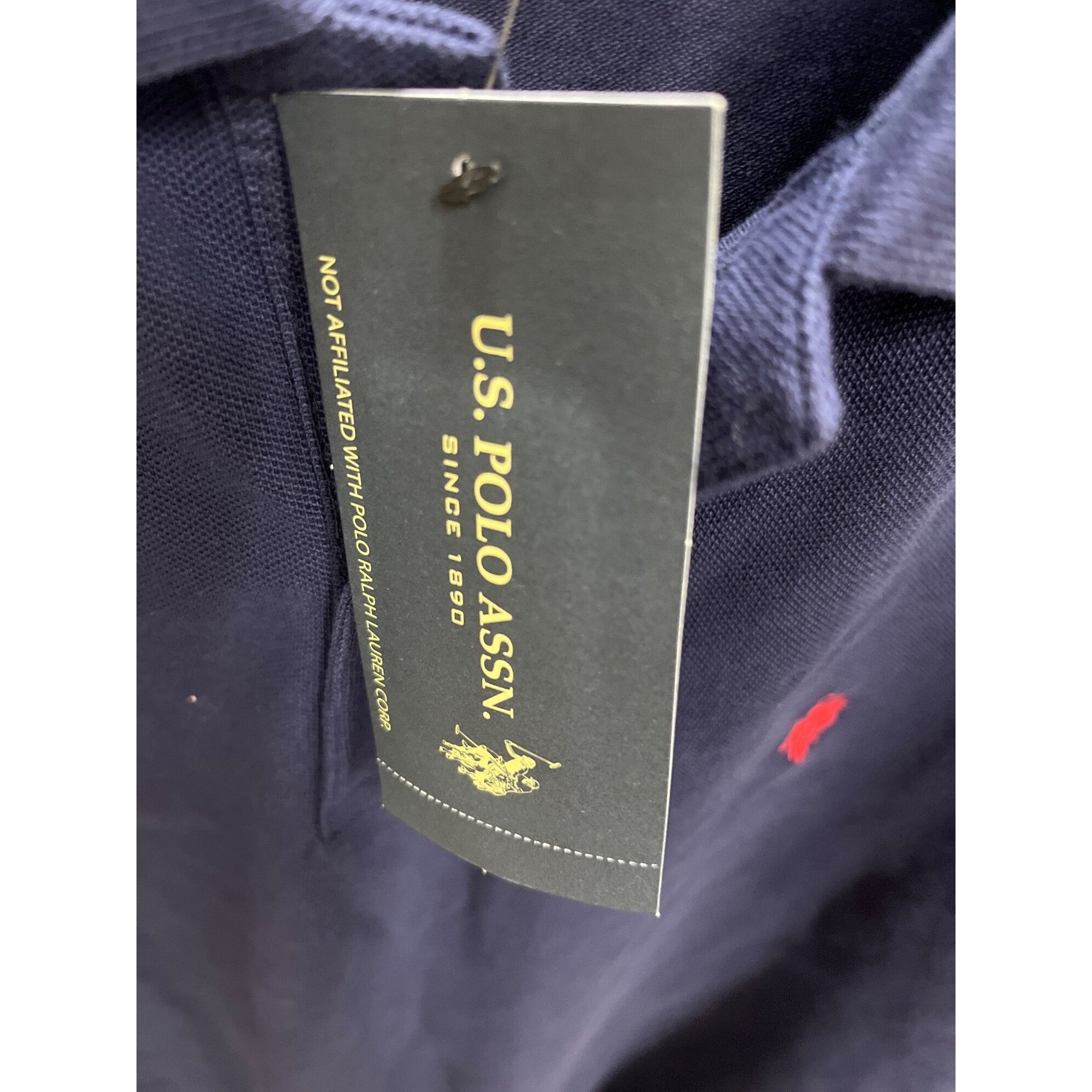 U.S. Polo Assn. US Polo Mens navy blue cotton short sleeve polo shirt sz L S Size US L / EU 52-54 / 3 - 5 Thumbnail