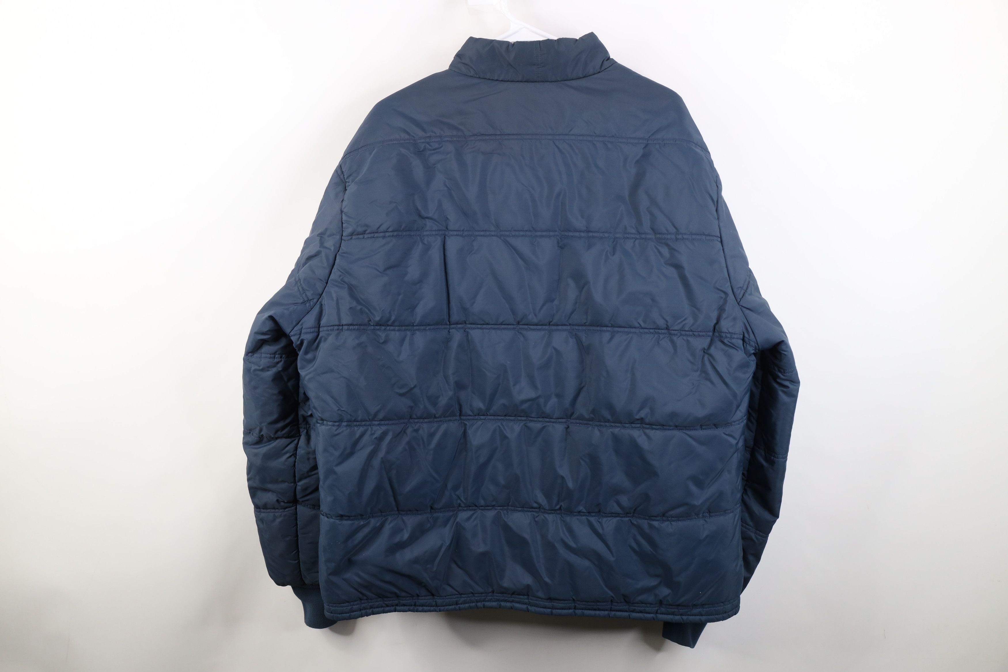 Vintage Vintage 70s Streetwear Full Zip Puffer Jacket Navy Blue Size US XL / EU 56 / 4 - 12 Thumbnail