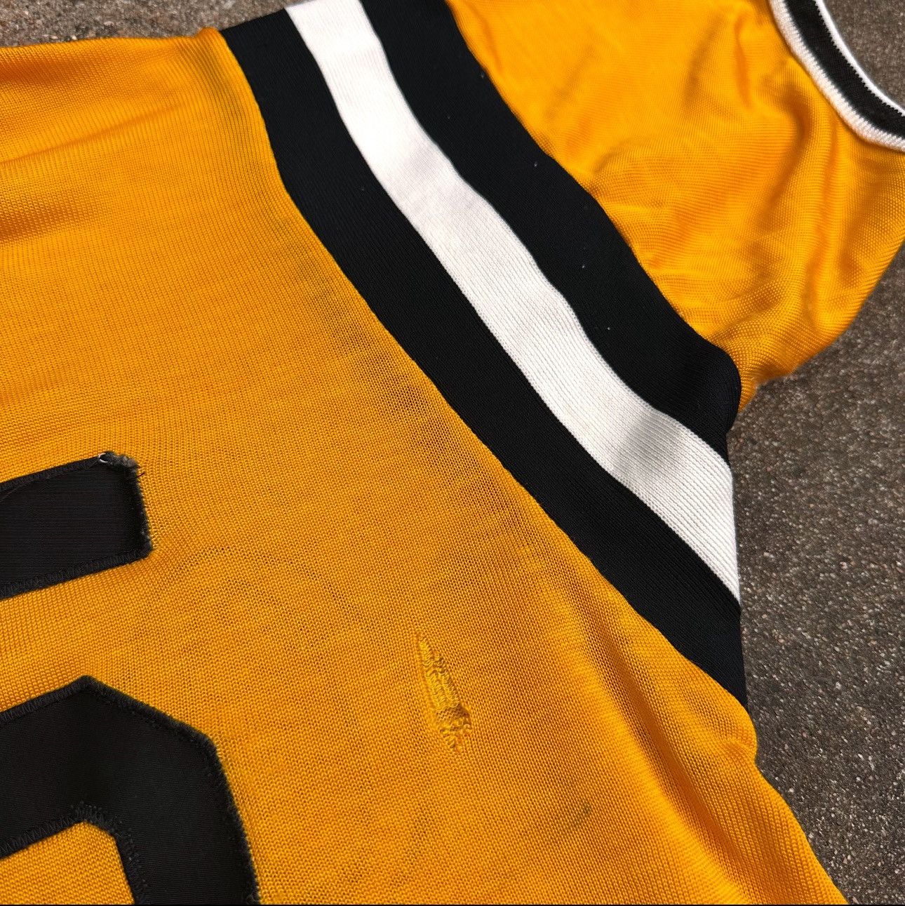 Vintage TRUE VINTAGE Thrashed 50s 60s Durene Jersey Ringer Tee Size US M / EU 48-50 / 2 - 6 Thumbnail