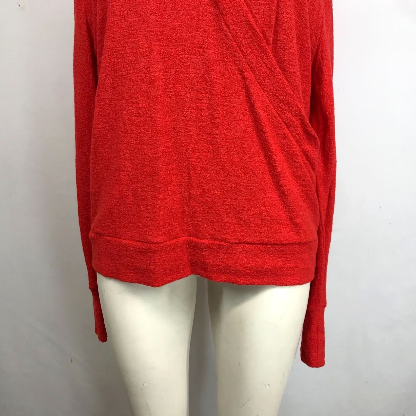 J.Crew J. CREW Sweater Womens M Red Long Sleeve Criss Cross V Neck Pullover Casual Size M / US 6-8 / IT 42-44 - 3 Thumbnail