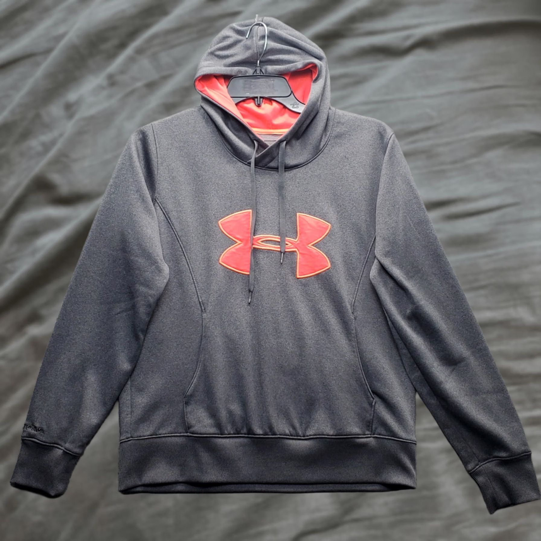 Under Armour Under Armour Hoodie Unisex L Gray Semi-Fitted Fleece Lined ColdGear Long Sleeve Size US L / EU 52-54 / 3 - 1 Thumbnail