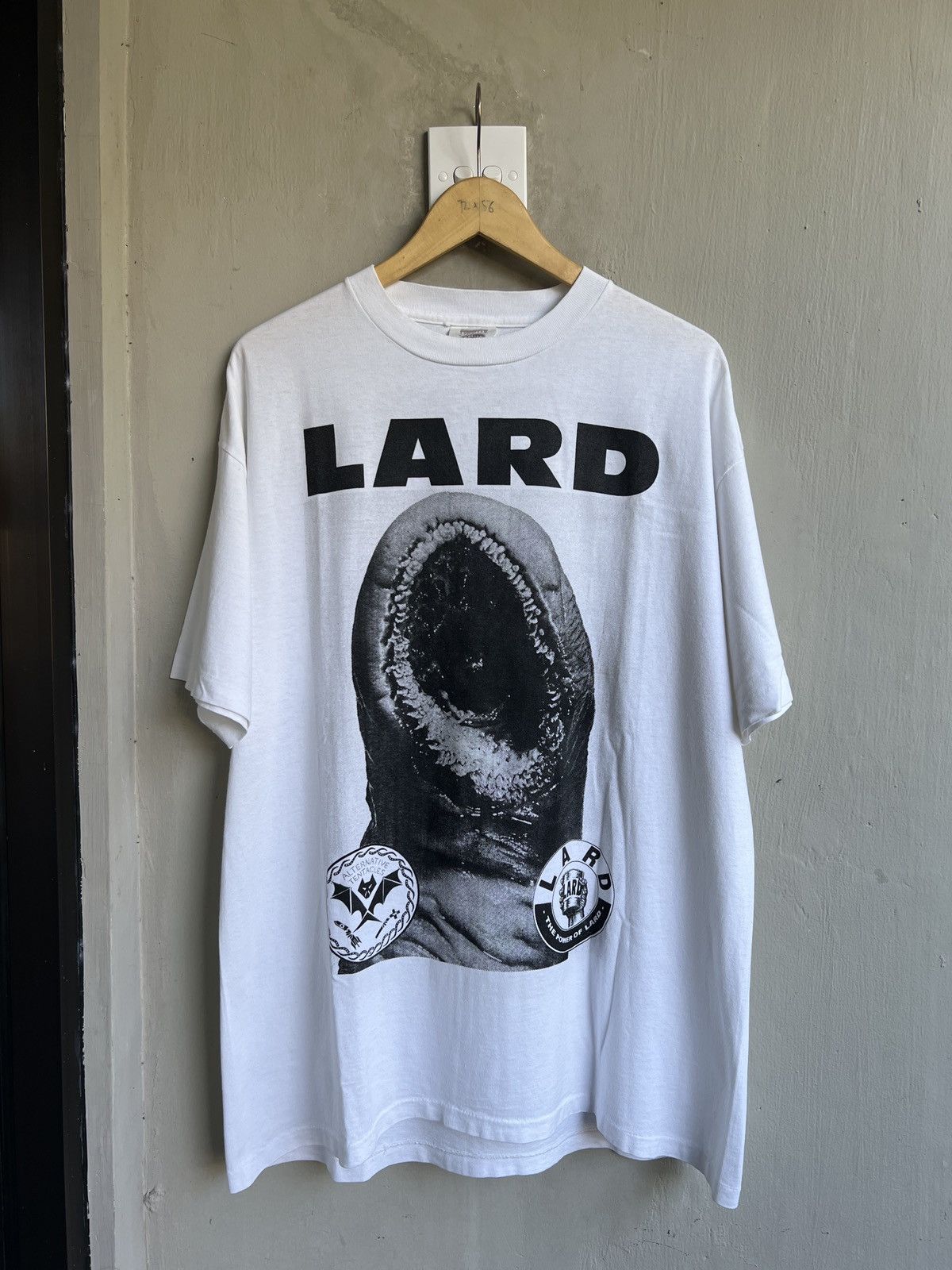 Image of Vintage 90’S Lard Band T-Shirt in White, Men's (Size XL)