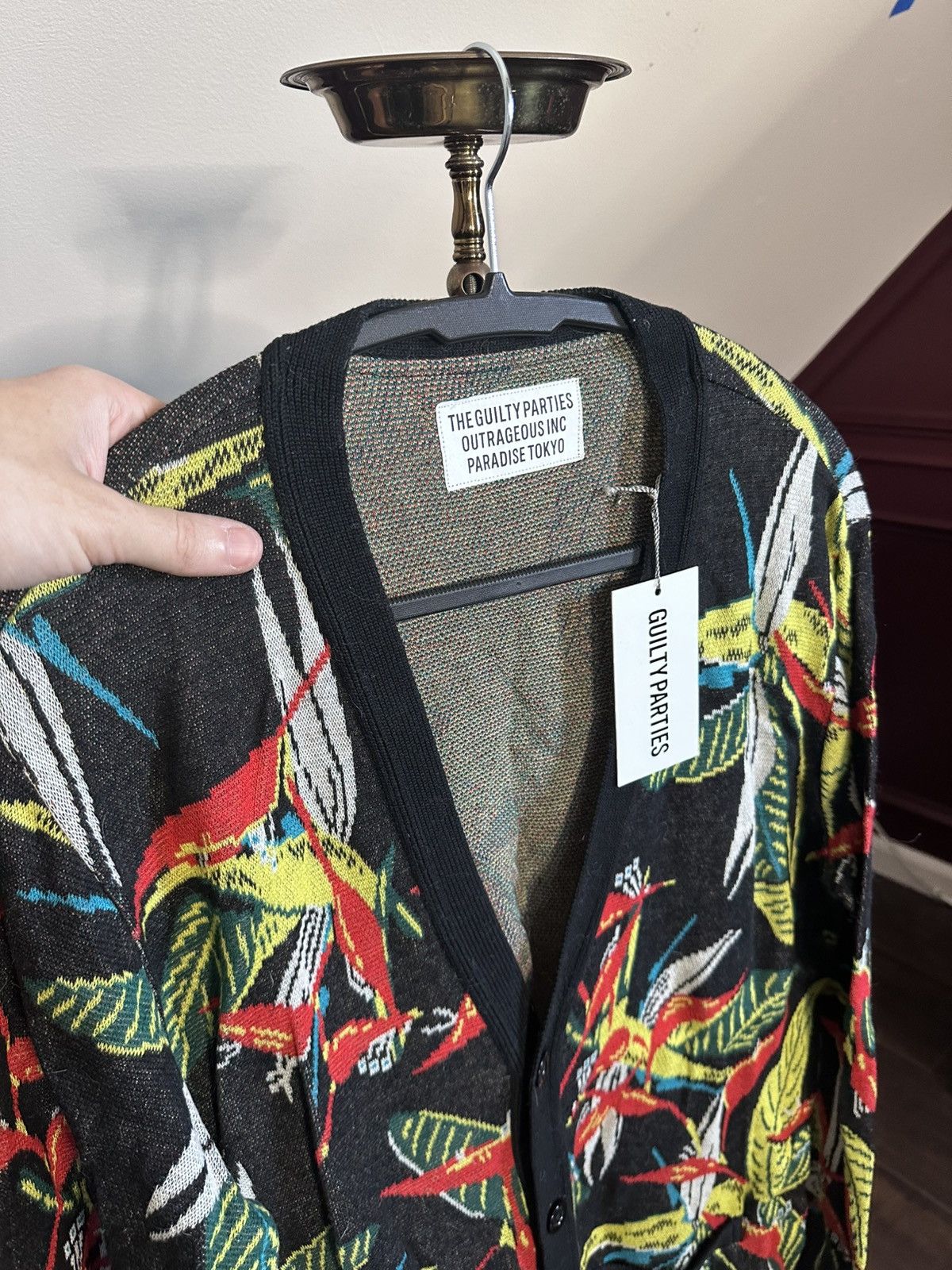 Wacko Maria WACKO MARIA knit floral cardigan made in Japan w tags Size US M / EU 48-50 / 2 - 3 Thumbnail
