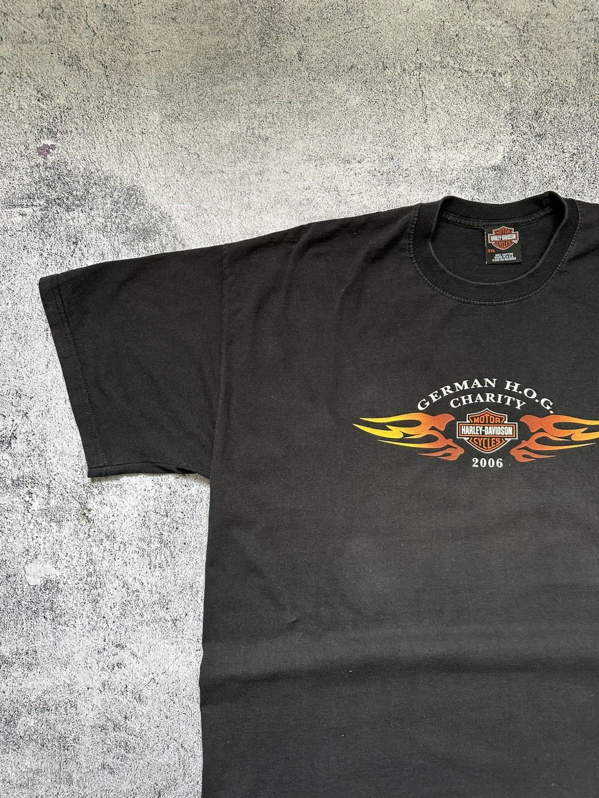 Harley Davidson Made in USA Harley Davidson 2006 T-shirt German Charity Size US XXL / EU 58 / 5 - 2 Thumbnail