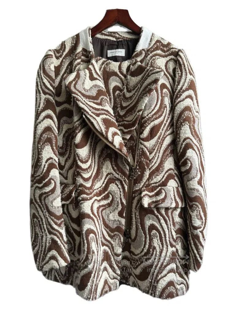 Dries Van Noten Dries Van Noten Wool Wave Blazer. Size US L / EU 52-54 / 3 - 4 Thumbnail
