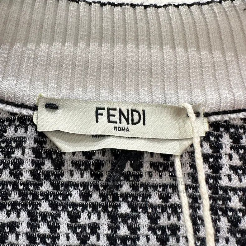 Fendi Fendi Full Print Double F Knit Cardigan Size XS / US 0-2 / IT 36-38 - 3 Thumbnail