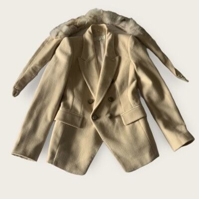 Other VOV blazer Removable Fur 💯 wool Slim Fit Lux Jacket Size XS Size XS / US 0-2 / IT 36-38 - 4 Thumbnail