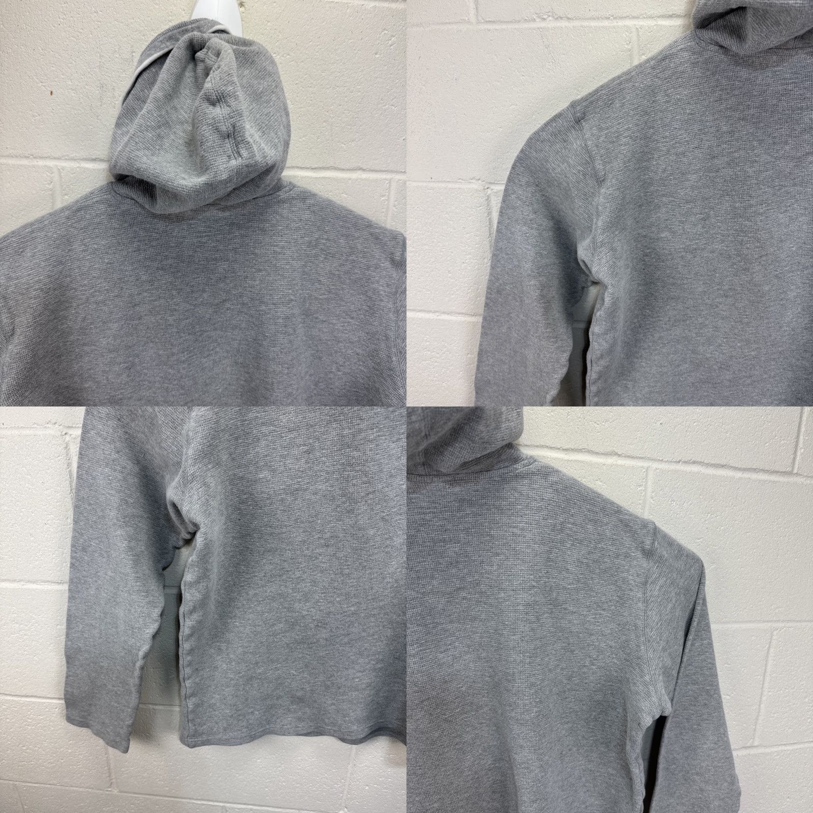 Polo Ralph Lauren Polo Ralph Lauren Sleepwear Hoodie Waffle Knit Thermal Long Sleeve Gray Large Mens Size US L / EU 52-54 / 3 - 9 Thumbnail