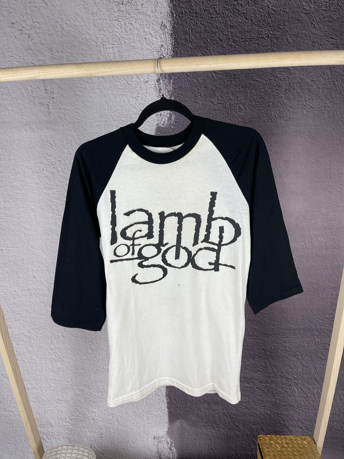 Band Tees Vintage lamb of god true American metal 3/4 sleeve tee shirt Size US S / EU 44-46 / 1 - 1 Thumbnail