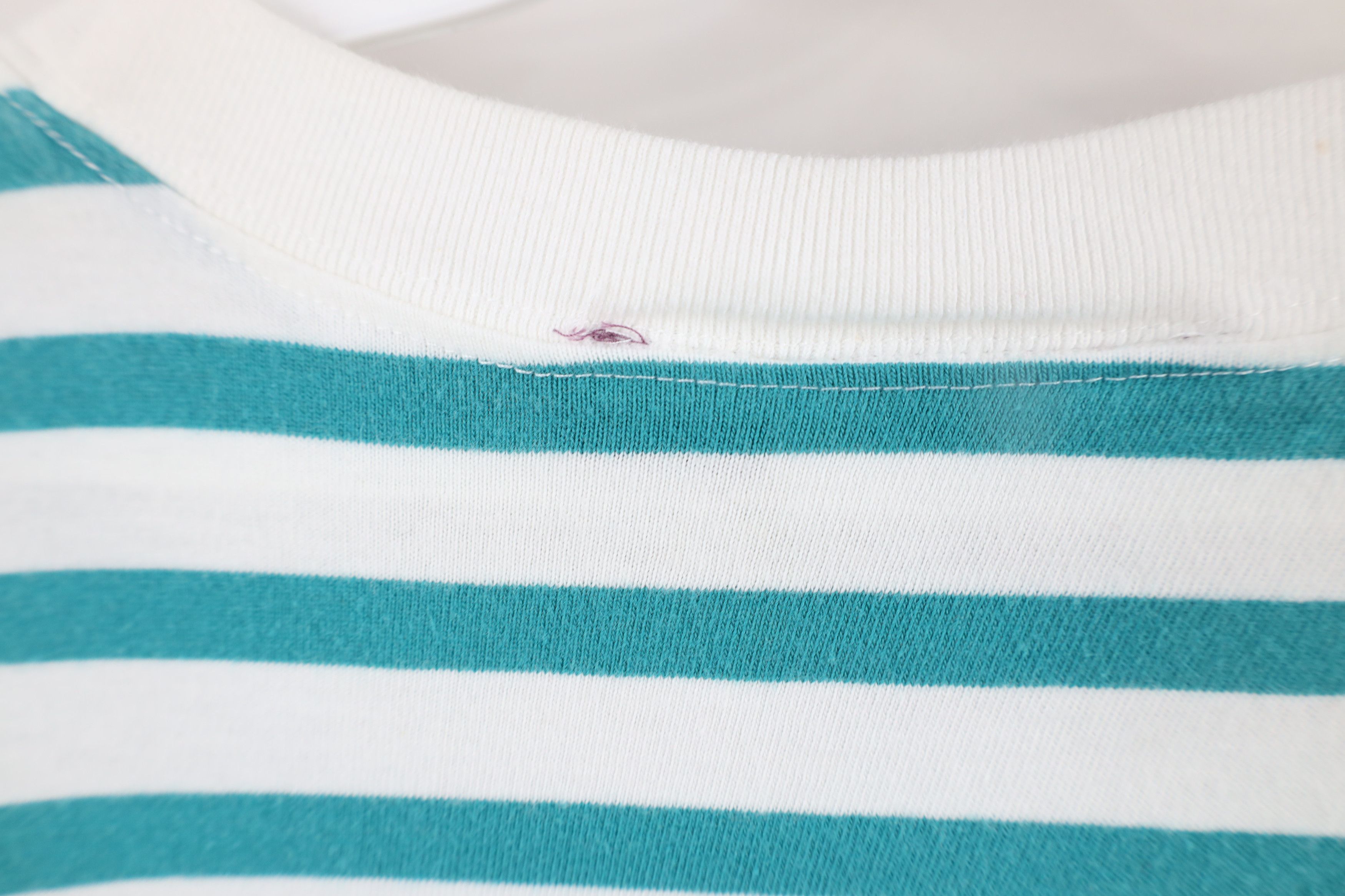 Vintage × Woolrich Woolen Mills Vintage 90s Woolrich Striped Block Short Sleeve T-Shirt Size US XL / EU 56 / 4 - 6 Thumbnail