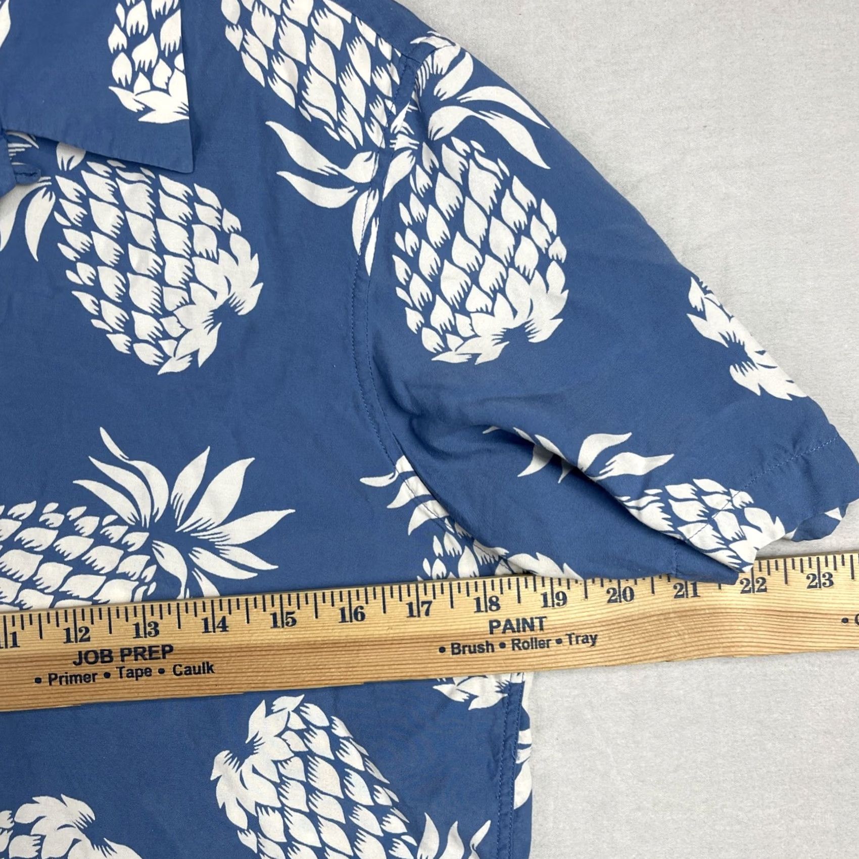 Sandro Sandro Paris Shirt Mens Medium Blue White Pineapple Hawaiian Aloha Camp Collar Shirt Beach Hawaii Sandro Mens Shirt Casual Button-Up Your Title Here Size US M / EU 48-50 / 2 - 7 Thumbnail