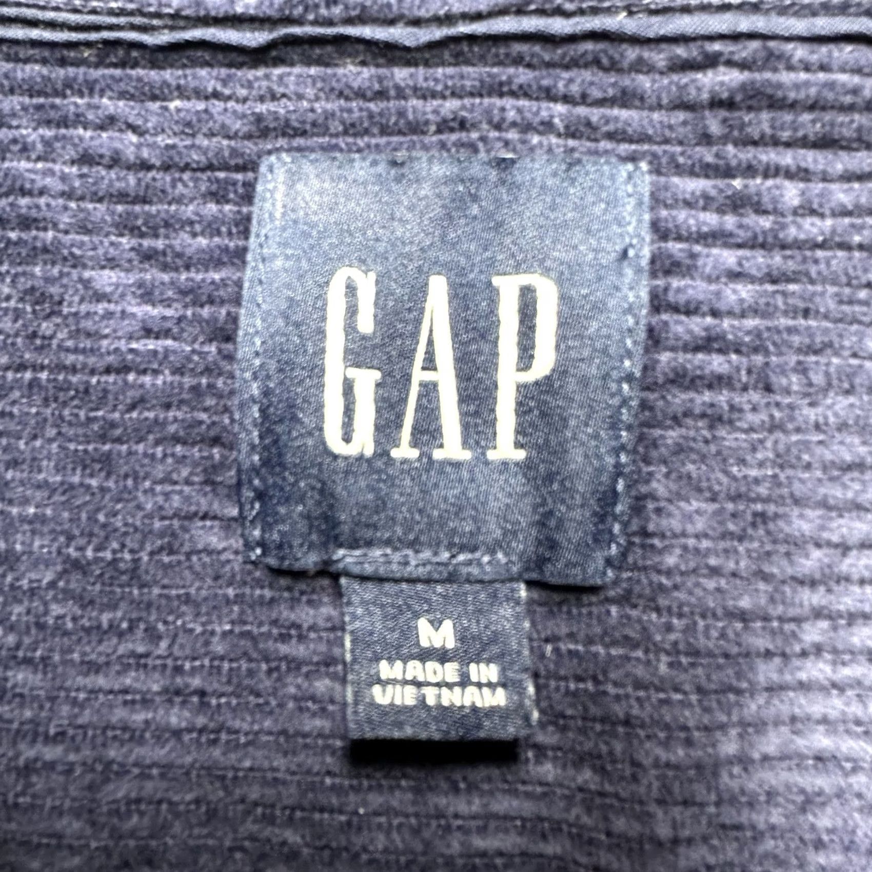 Gap Gap Shirt Mens Medium Blue Corduroy Button Up Long Sleeve Size US M / EU 48-50 / 2 - 5 Thumbnail