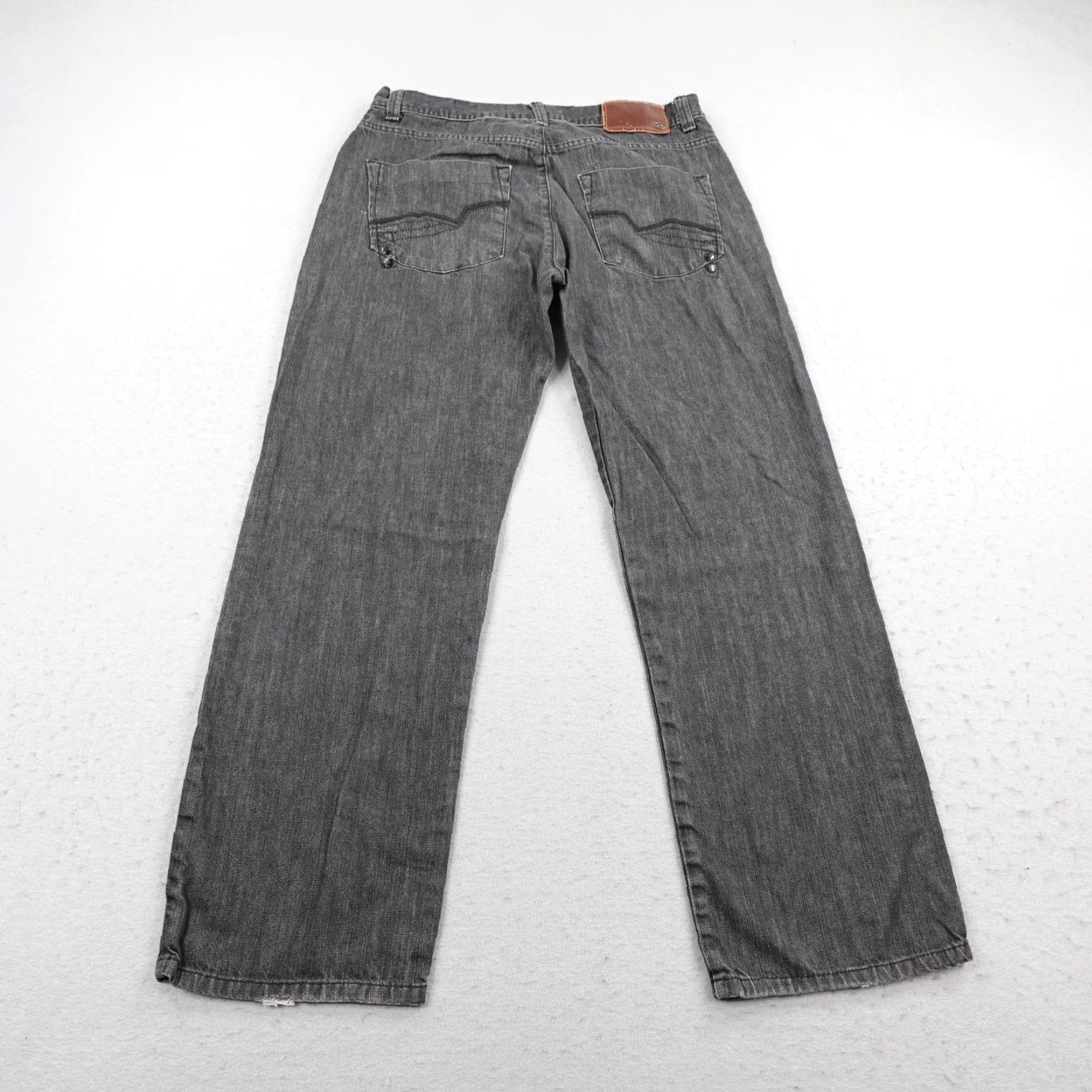 Ecko Unltd. VINTAGE Ecko Unltd Jeans Mens 34x32 Gray Denim Loose Relaxed Baggy Hip Hop Y2K Jeans Mens Gray Denim Baggy Hip Hop Vintage Size US 34 / EU 50 - 4 Thumbnail