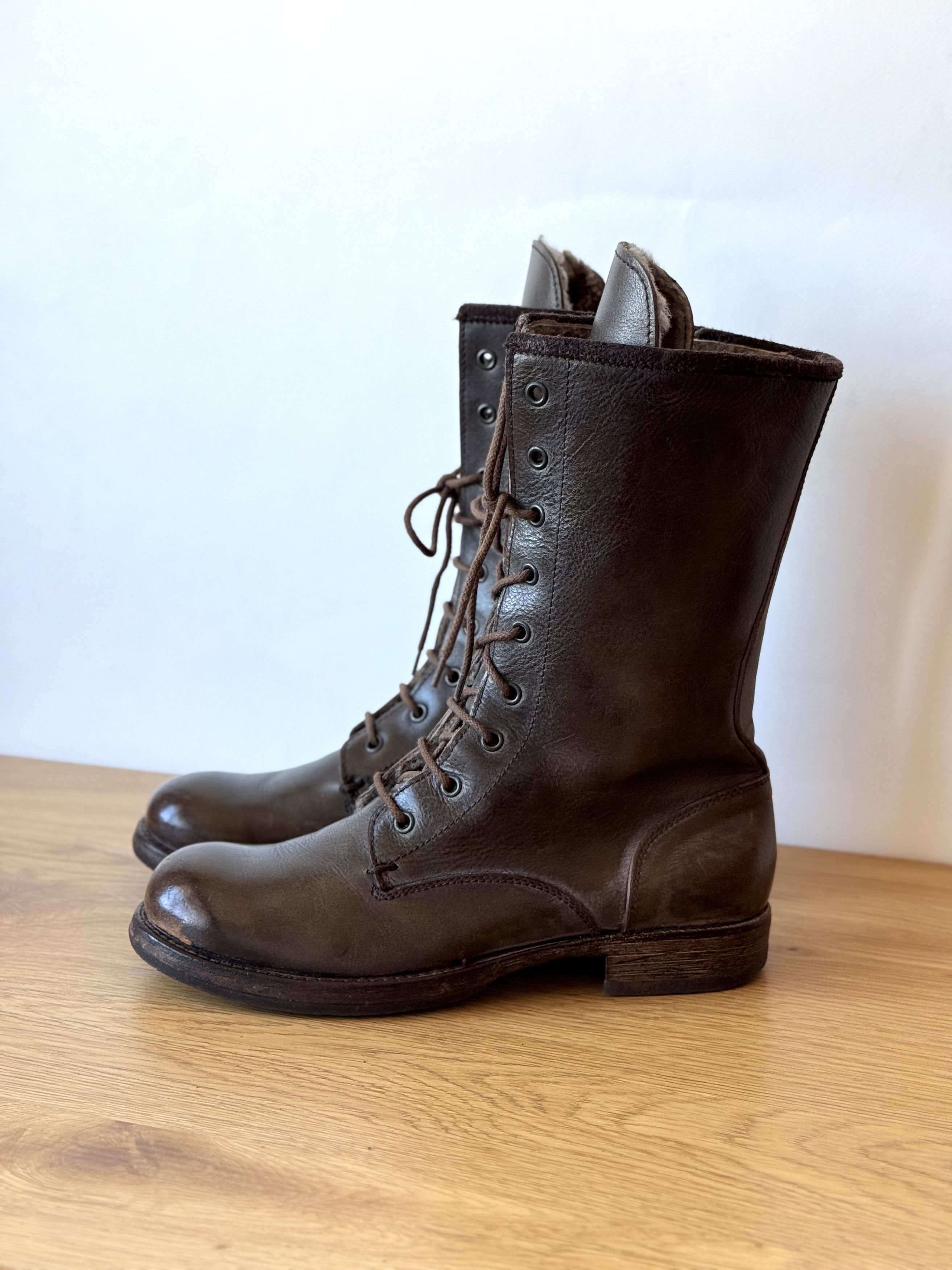 MoMA MOMA Leather Shearling Tall Boots EU38 Size US 8 / IT 38 - 2 Thumbnail