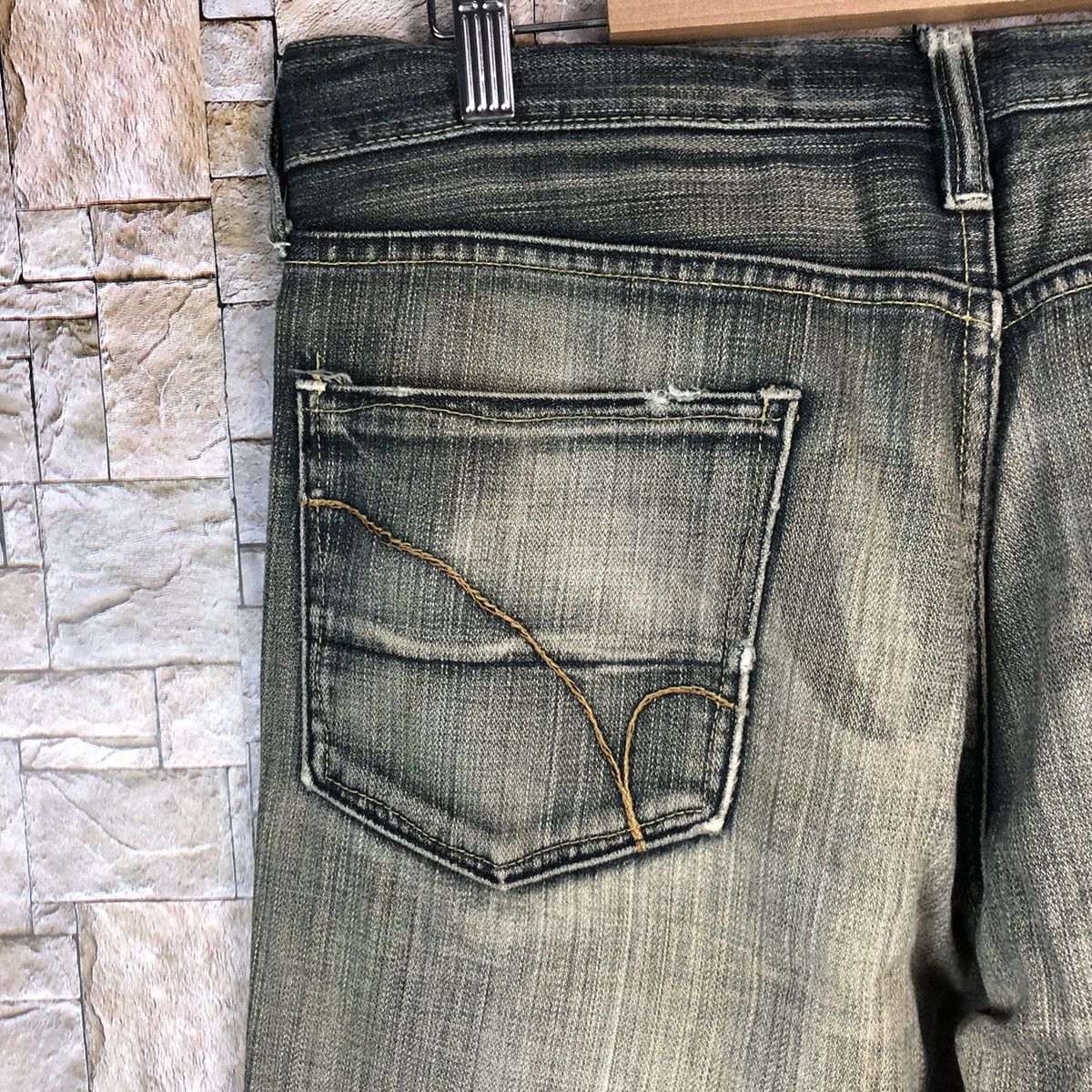 Japanese Brand Back Number Black faded vintage Denim Pants #A1009 Size US 31 - 15 Thumbnail