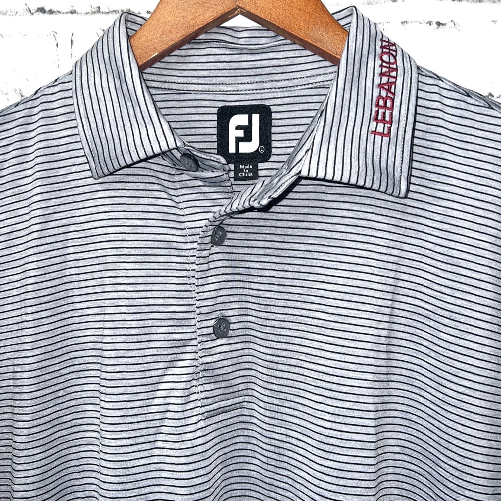 Footjoy FootJoy Polo Shirt Striped Gray Mens Size L Size US L / EU 52-54 / 3 - 2 Thumbnail