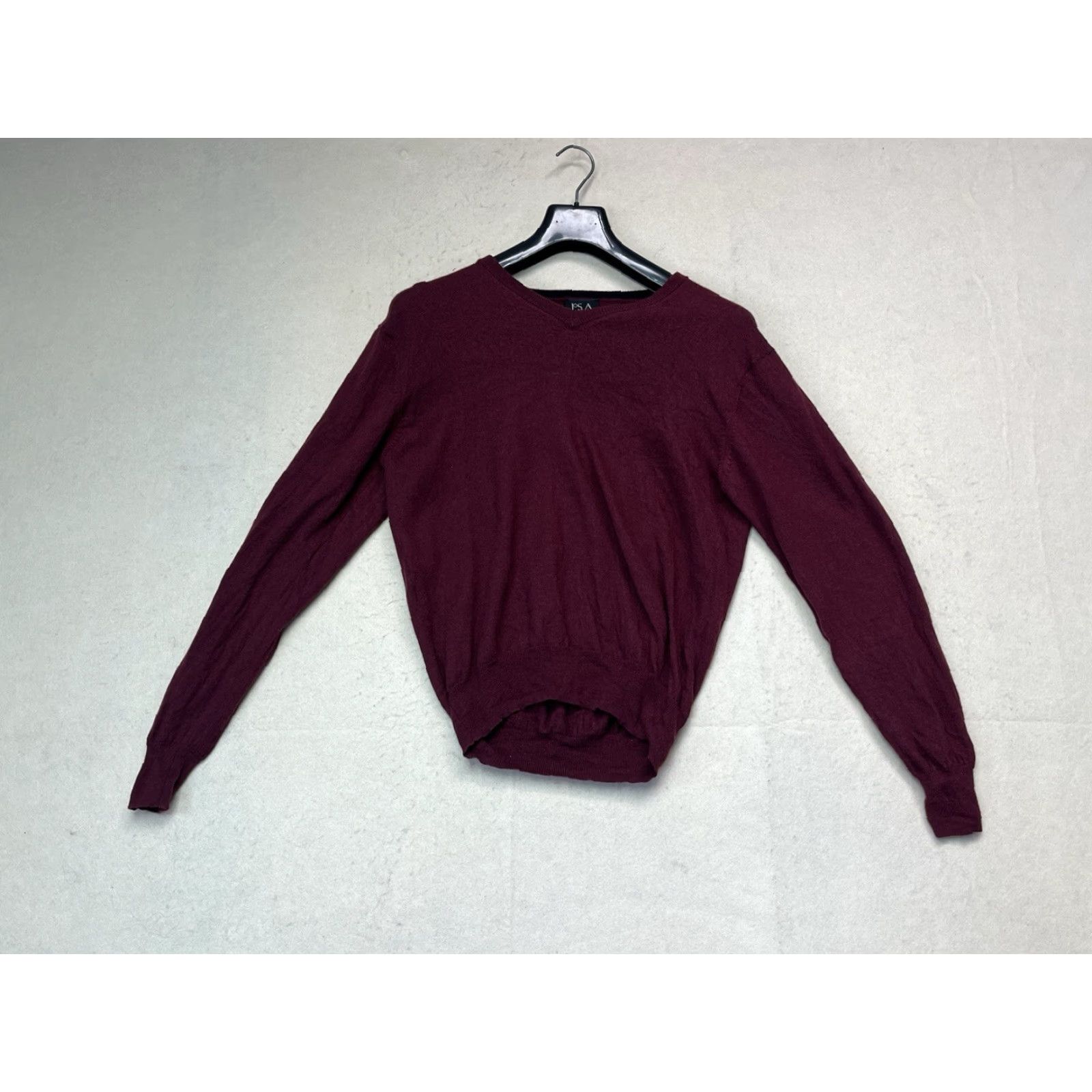 Jos. A. Bank Jos. A. Bank Burgundy 100% Merino Wool Pullover Sweater Size M Mens Crew Neck Long Sleeve Regular Knit Prél? 100% Merino Wool Size US M / EU 48-50 / 2 - 2 Thumbnail