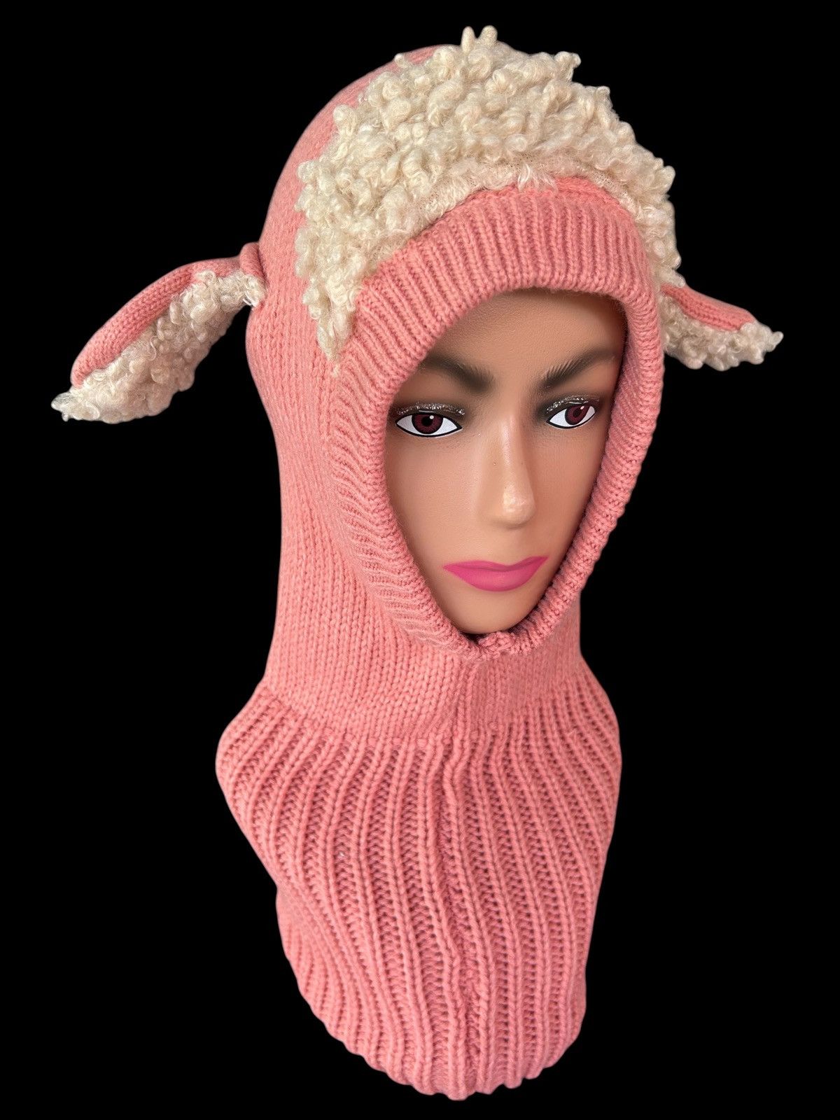 Kapital Balaclava Masked Knitted Bunny fur Japanese Style Size ONE SIZE - 1 Thumbnail
