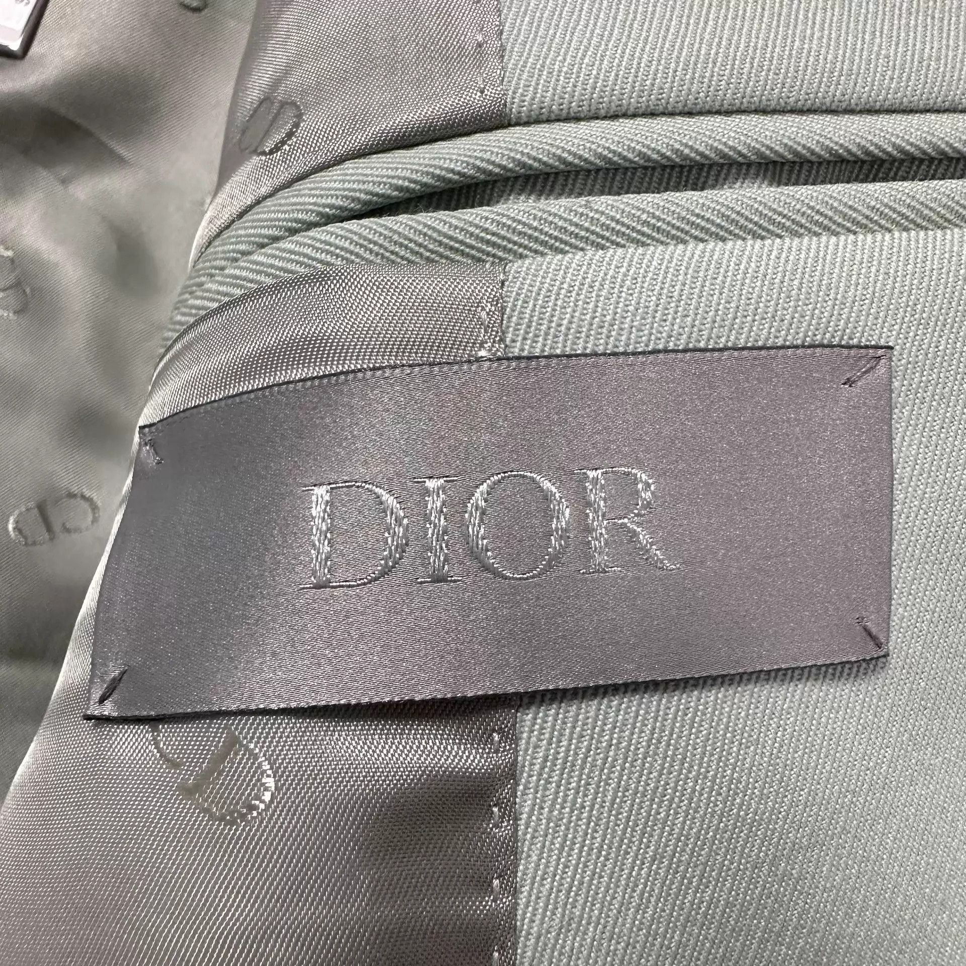 Dior Dior Man Muted Blue Asymmetric Wool Blazer Size 52 Size 50L - 4 Thumbnail