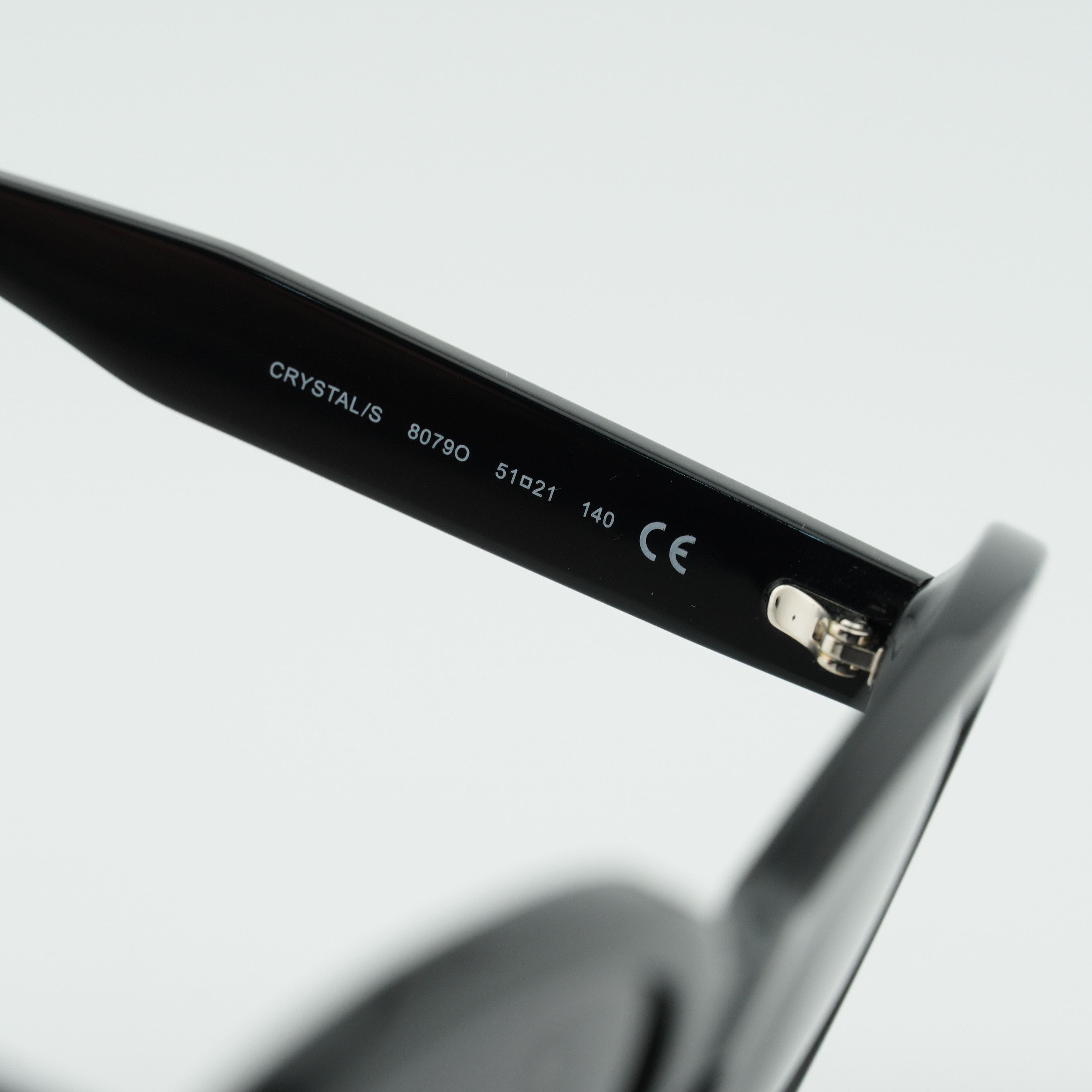 Kate Spade Kate Spade CRYSTAL/S 0807 9O Sunglasses Black Cat Eye Frame Size ONE SIZE - 9 Thumbnail