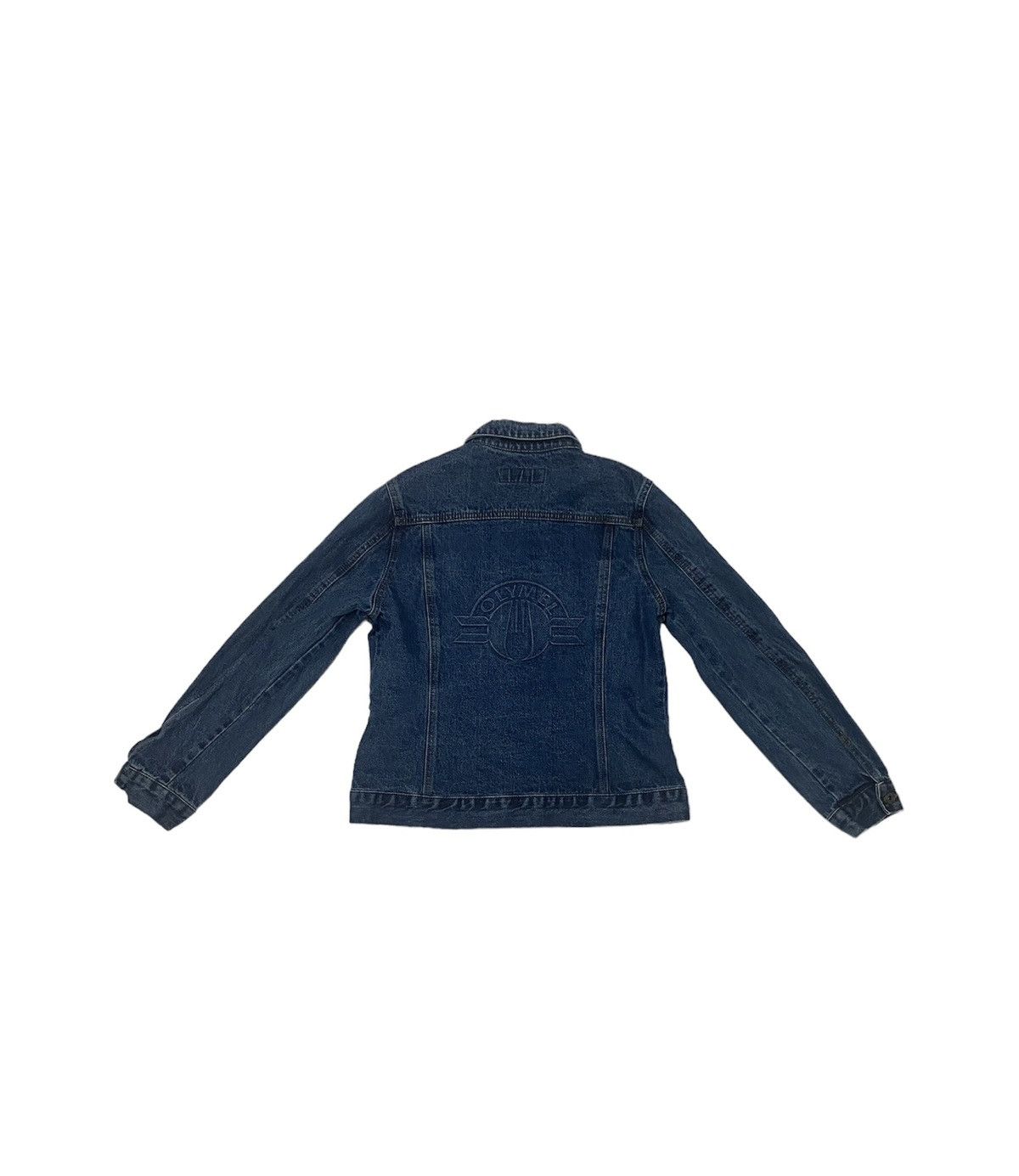 Port Authority × Vintage Vintage Y2K 00’s Crazy Streetwear Denim Jacket S Size US S / EU 44-46 / 1 - 2 Thumbnail