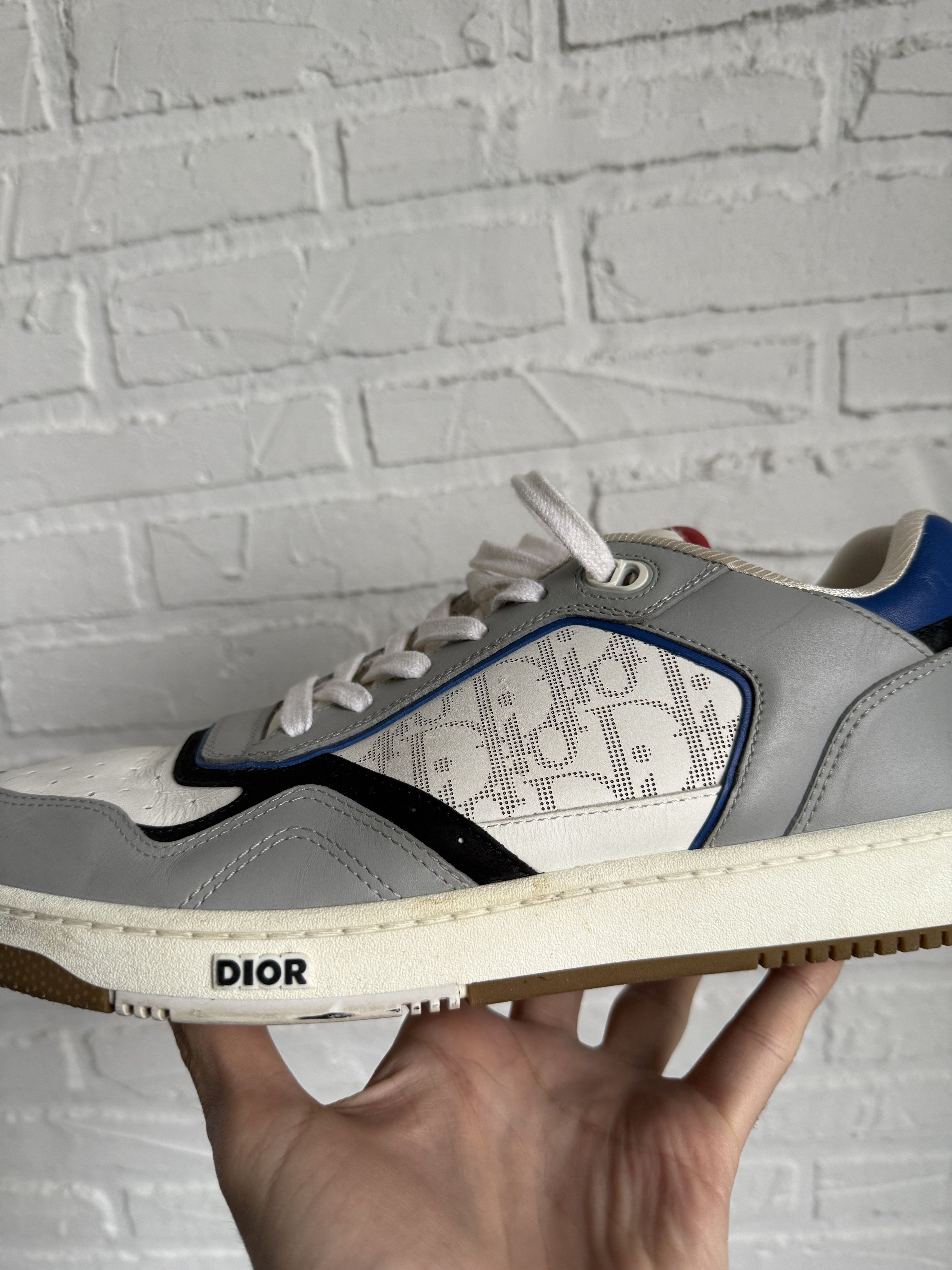 Dior Dior B27 white gray low sneakers Size US 11 / EU 44 - 12 Thumbnail