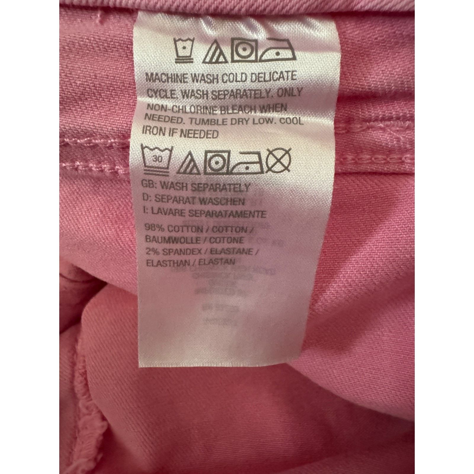 Other Candace Cameron Camellia Pink Distressed Denim Shorts 18WP Size 40" / US 18 - 10 Thumbnail