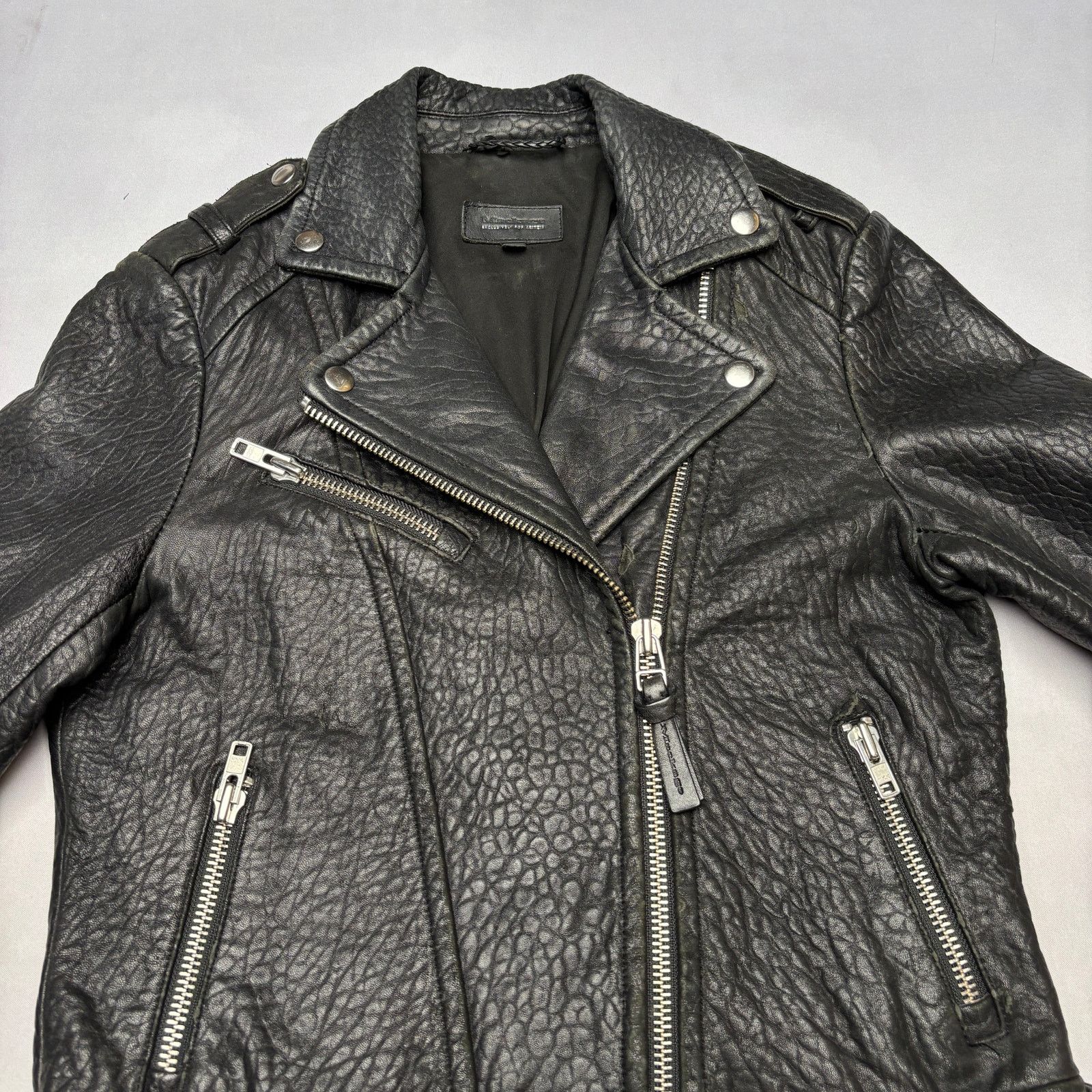 Mackage Mackage for Aritzia Pebbled Lamb Leather Jacket Womens Small Size S / US 4 / IT 40 - 2 Thumbnail