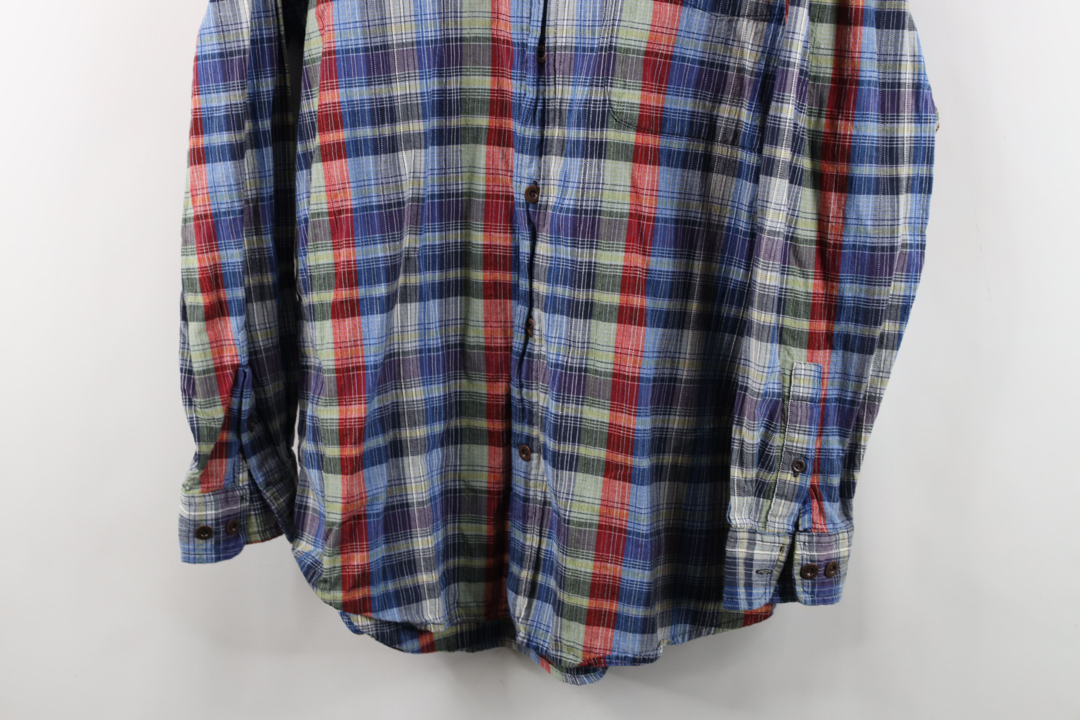 Wrangler Vintage Wrangler Plaid Knit Collared Button Down Shirt Size US M / EU 48-50 / 2 - 3 Thumbnail