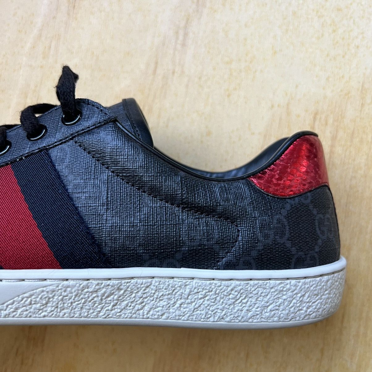 Gucci Gucci Ace GG Supreme Blue Red Size US 7 / EU 40 - 5 Thumbnail