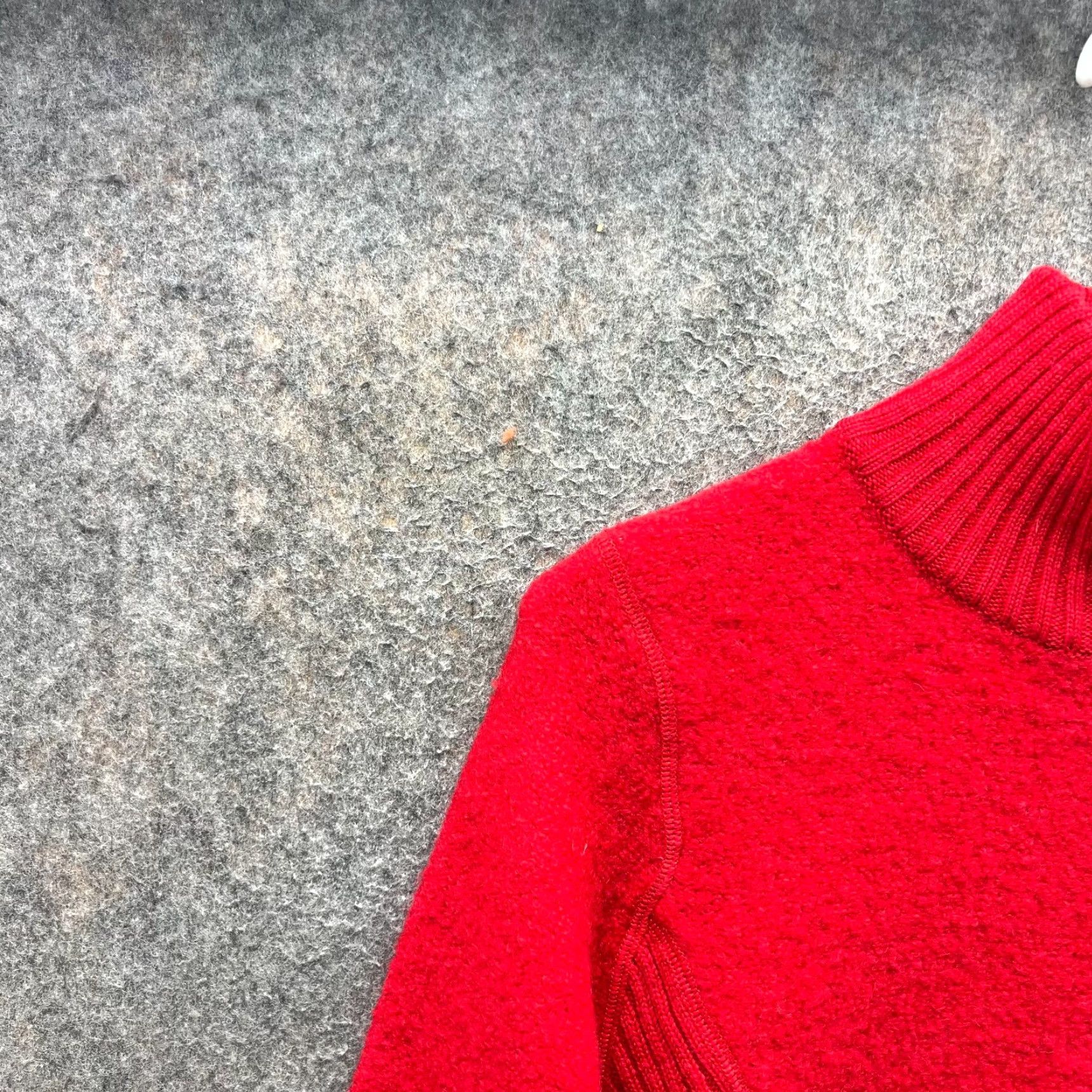 Barker Marker Sweater Full Zip Women Medium Red Wool Knit Jacket Long Sleeve Casual Winter Fall Mens Womens Girls Boys Size M / US 6-8 / IT 42-44 - 6 Thumbnail