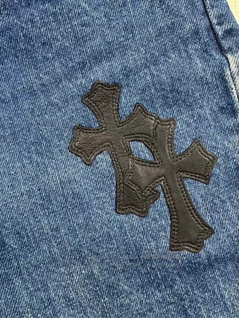 Chrome Hearts CHROME HEARTS 34 Vintage Levis 517 cross leather dark blue Size US 34 / EU 50 - 4 Thumbnail