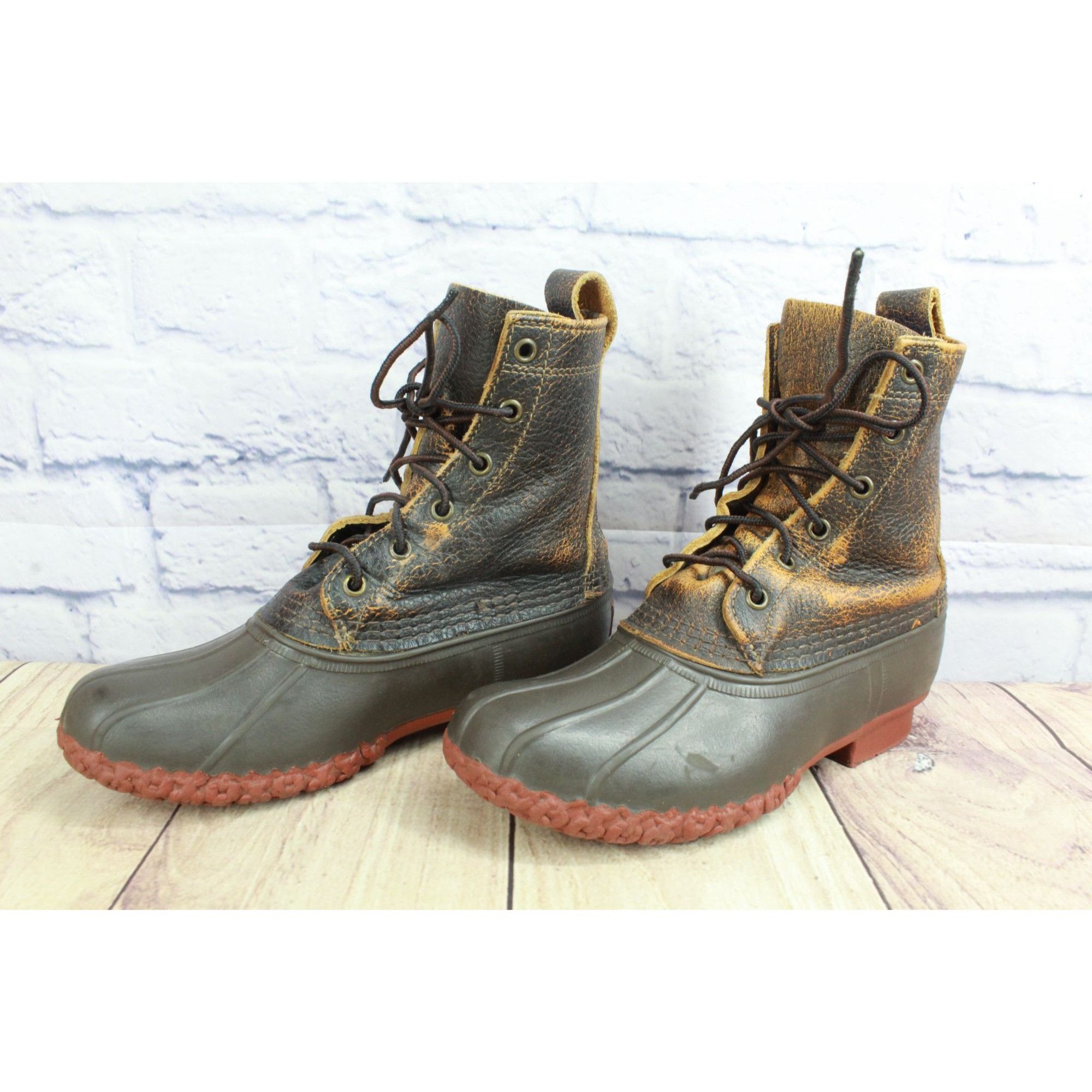 L.L. Bean LL Bean Women's Bean Boot Bison Dark Brown Brick Red Size 6 Size US 6 / IT 36 - 5 Thumbnail