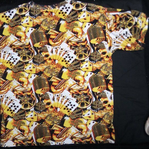 Vintage Vintage Give Me Face Dice Cards Mics Rims AOP T-Shirt Size US XL / EU 56 / 4 - 6 Thumbnail