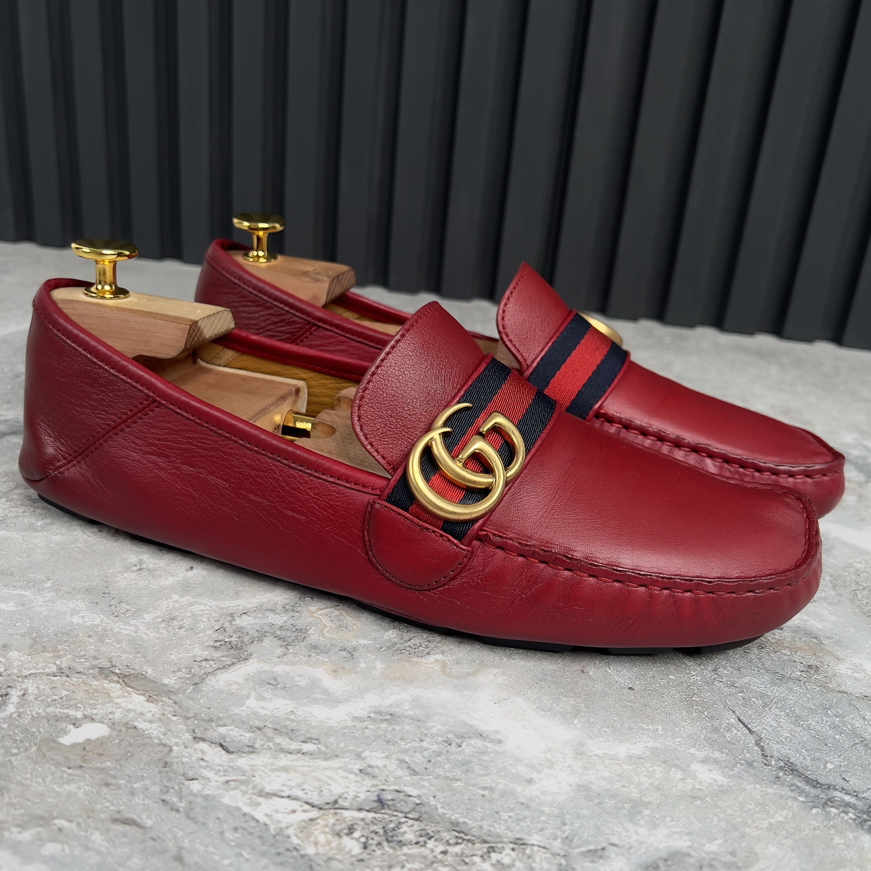 Gucci Gucci Marmont Double GG Web Driving Moccasin Leather Size US 8.5 / EU 41-42 - 7 Thumbnail