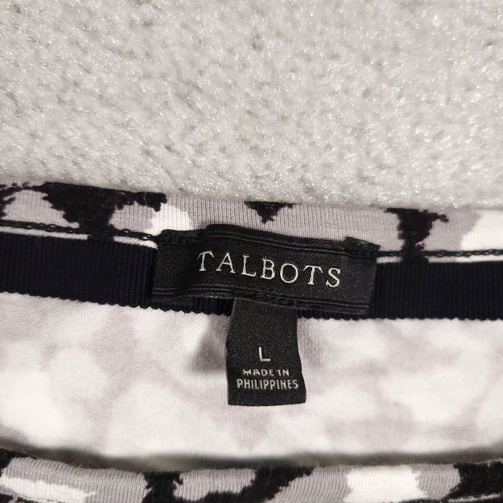 Talbots Talbots Shirt Womens Large Abstract Print Stretch Rayon Spandex Top Blouse Size L / US 10 / IT 46 - 4 Thumbnail