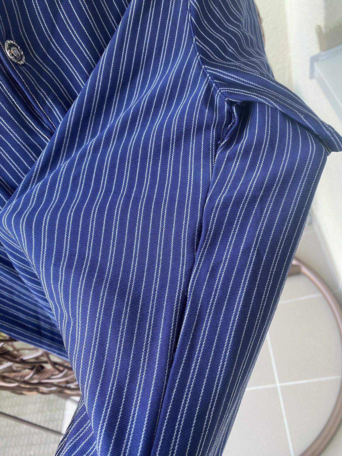 Other Vintage gianni versace luxury rare stripped polo shirt Size US XS / EU 42 / 0 - 10 Thumbnail
