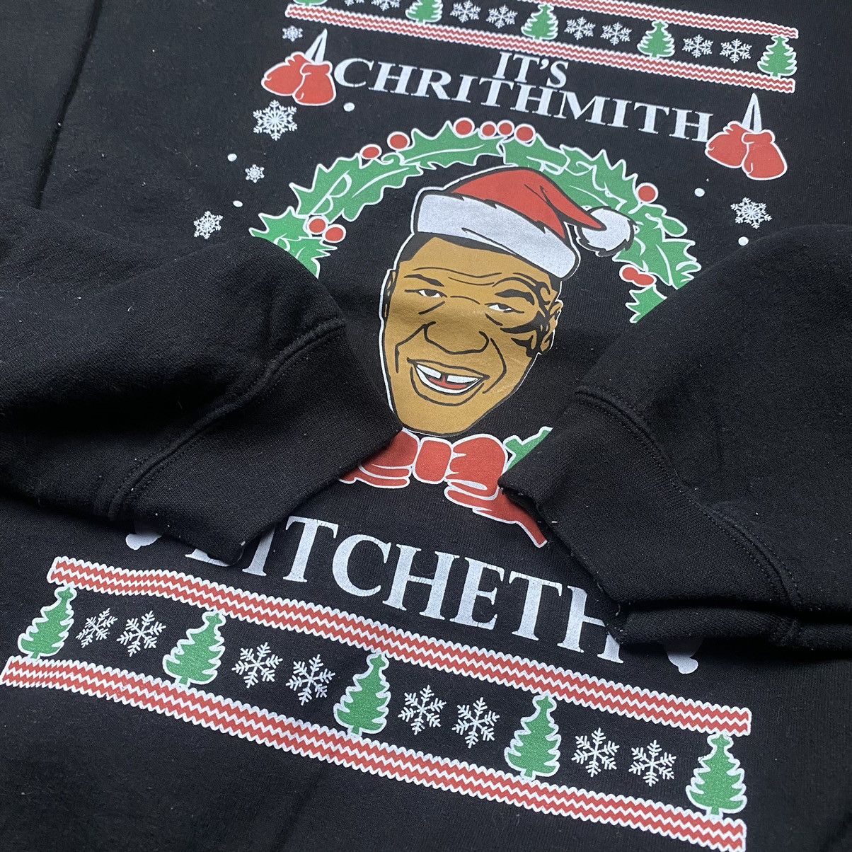 Gildan Christmas Eve “it’s chrithmith bitcheth” Mike Tyson Parody Size US XXL / EU 58 / 5 - 3 Thumbnail