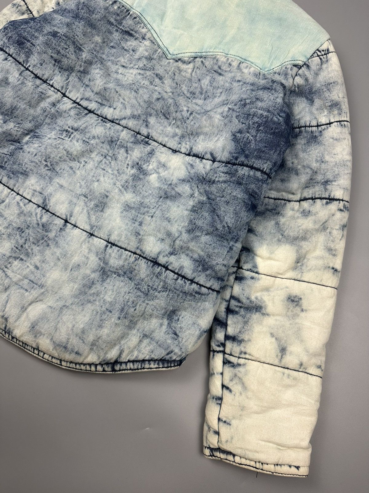 14th Addiction × If Six Was Nine Full Glow Blue Washed Puffer Jacket Size US M / EU 48-50 / 2 - 9 Thumbnail