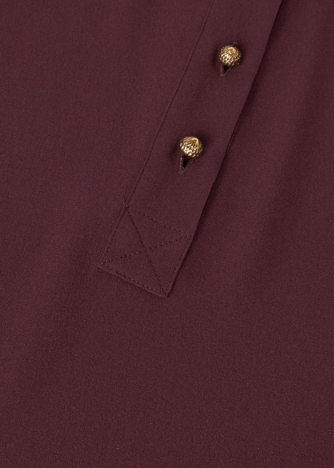 Loro Piana o1srvl11e0825 FAO4064 Short-sleeved Roundneck Blouse Brown Size XS / US 0-2 / IT 36-38 - 3 Thumbnail