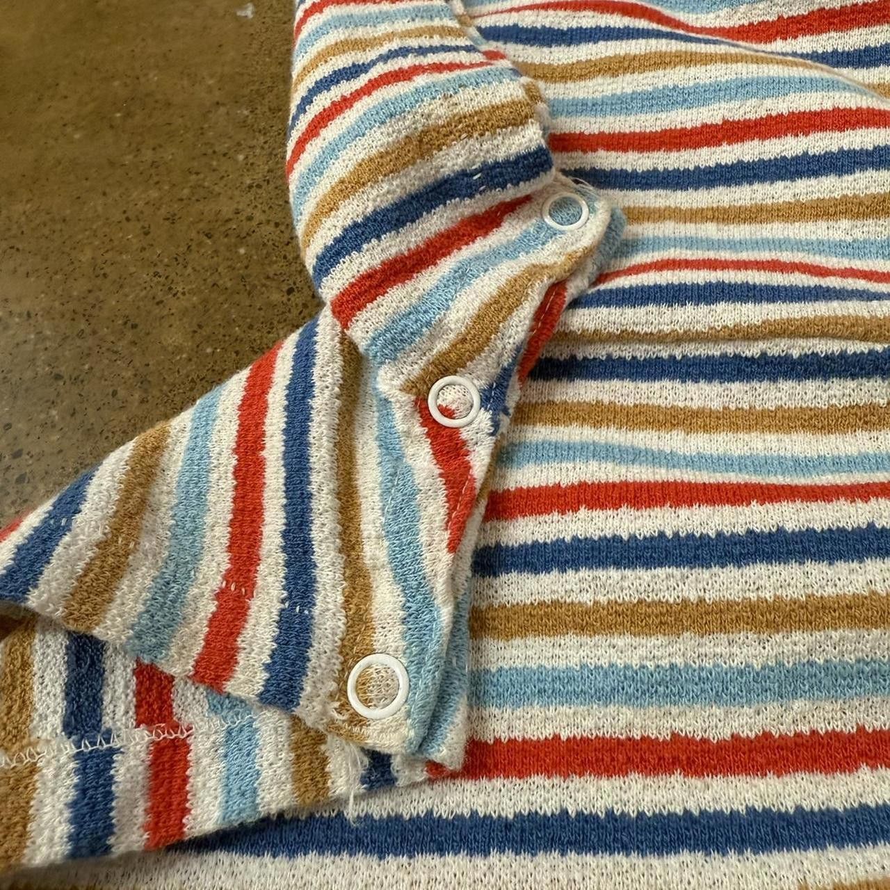 Designer Vintage Kids Striped Overall Shorts Size US 26 / EU 42 - 4 Thumbnail