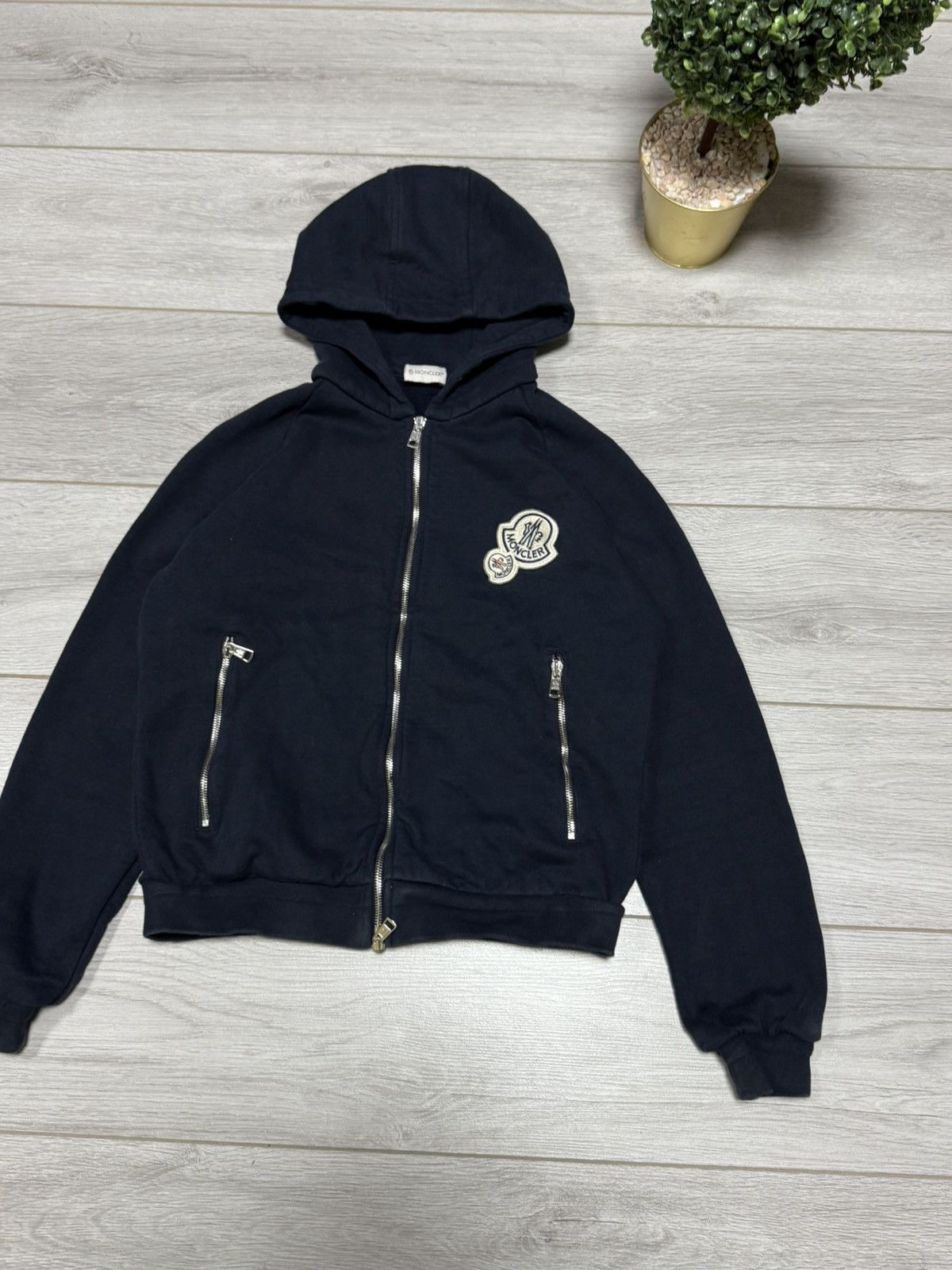 Moncler Moncler double big logo zip hoodie Size US S / EU 44-46 / 1 - 3 Thumbnail