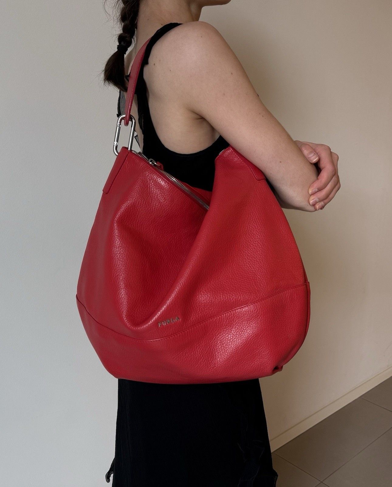 Furla Furla red leather Hobo bag Size ONE SIZE - 1 Thumbnail