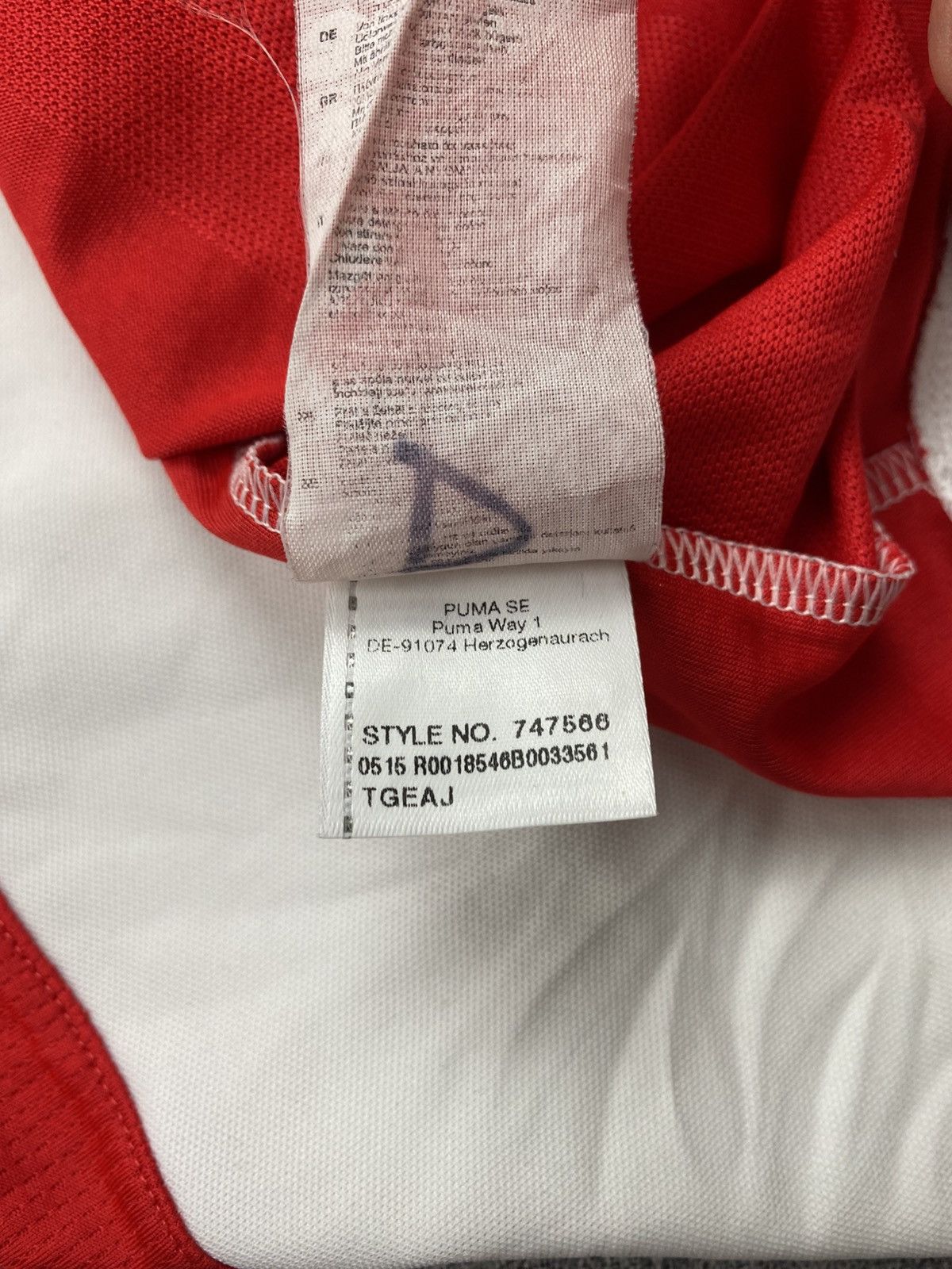 Puma × Vintage Vintage 2015/16 Arsenal Puma Soccer Jersey - Mens Large Red Size US L / EU 52-54 / 3 - 11 Thumbnail