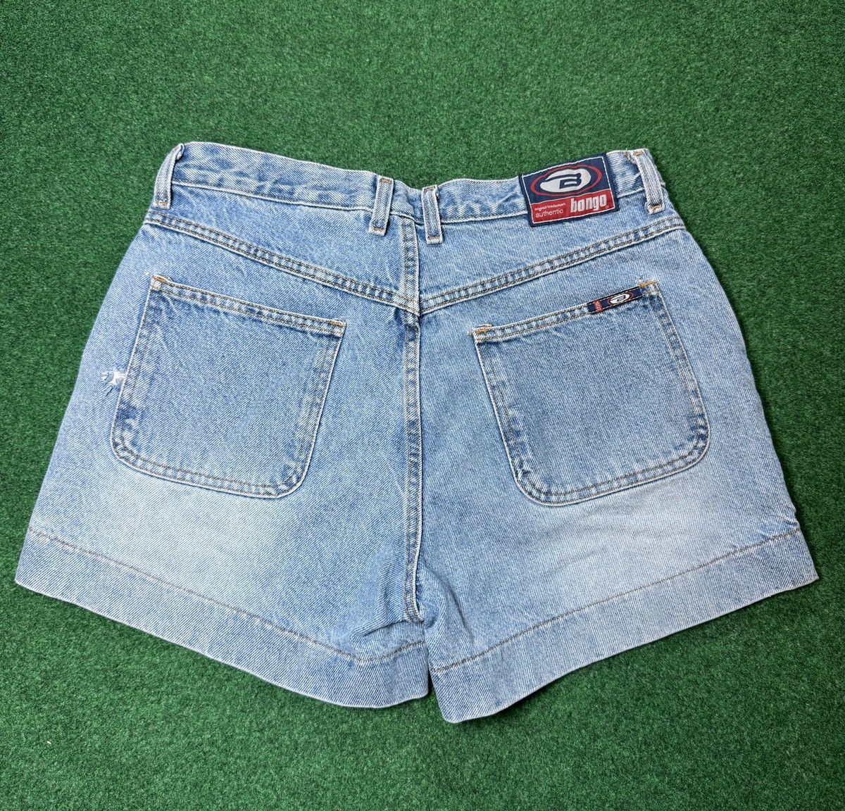 Vintage Vintage 90s Y2K Bongo Jorts Jnco Style Grunge Denim Shorts Size 31" - 1 Thumbnail