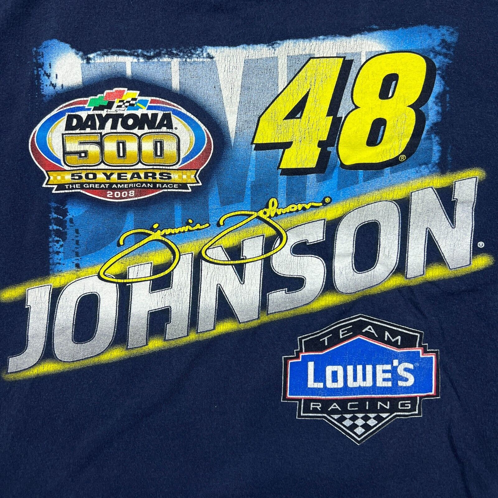 NASCAR × Vintage × Winners Circle VTG 2008 Winners Circle T Shirt Jimmie Johnson NASCAR Tee Size US M / EU 48-50 / 2 - 6 Thumbnail
