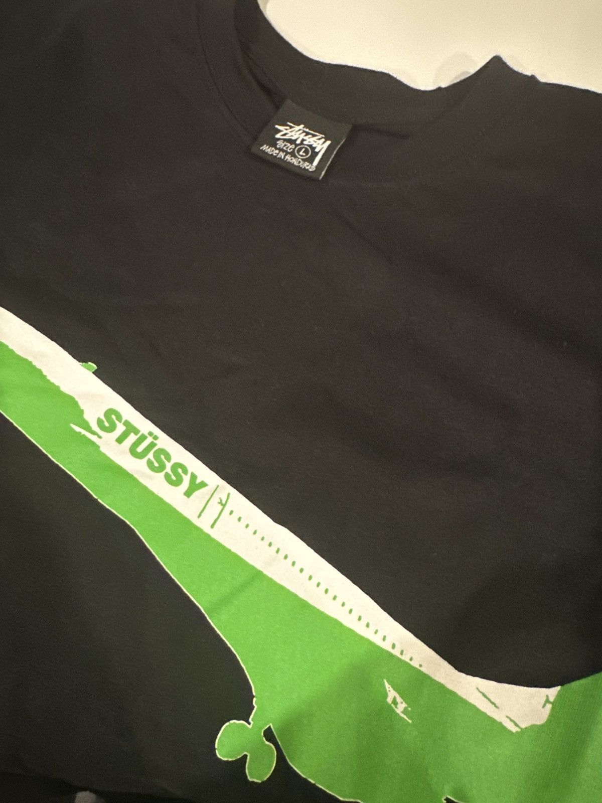 Stussy Stussy Green Jet Tee (L) Size US L / EU 52-54 / 3 - 4 Thumbnail