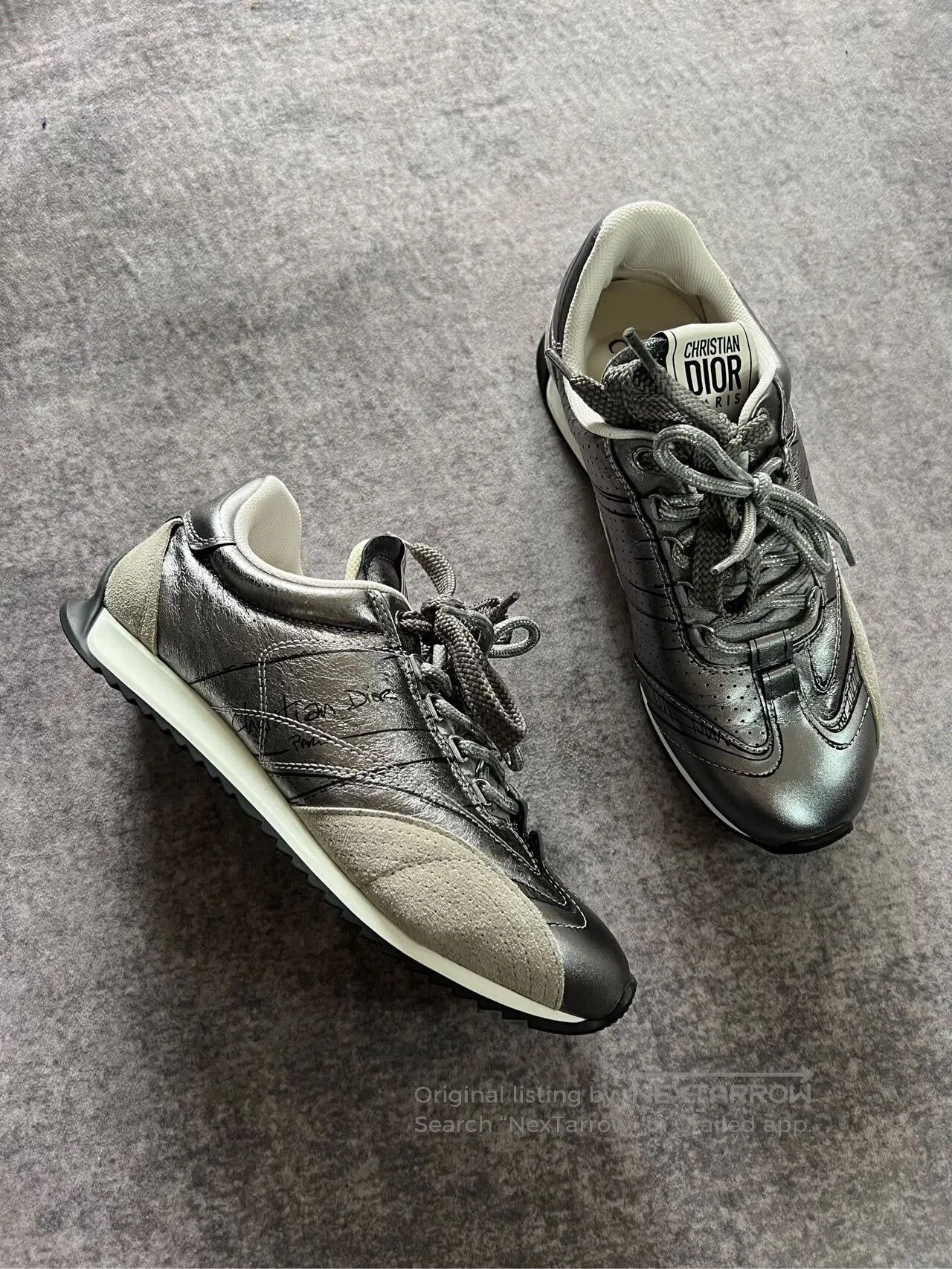 Dior Dior Silver German Army Trainers| Size US 6 / IT 36 - 2 Thumbnail