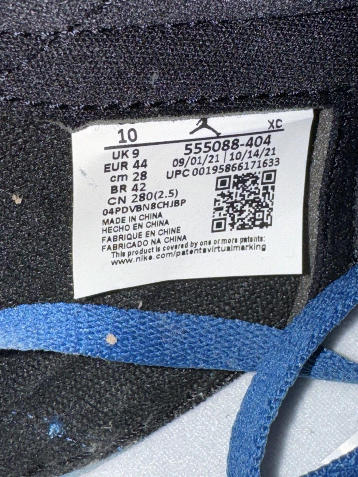 Jordan Brand Jordan 1 High Dark Marina Blue Size US 10 / EU 43 - 6 Thumbnail